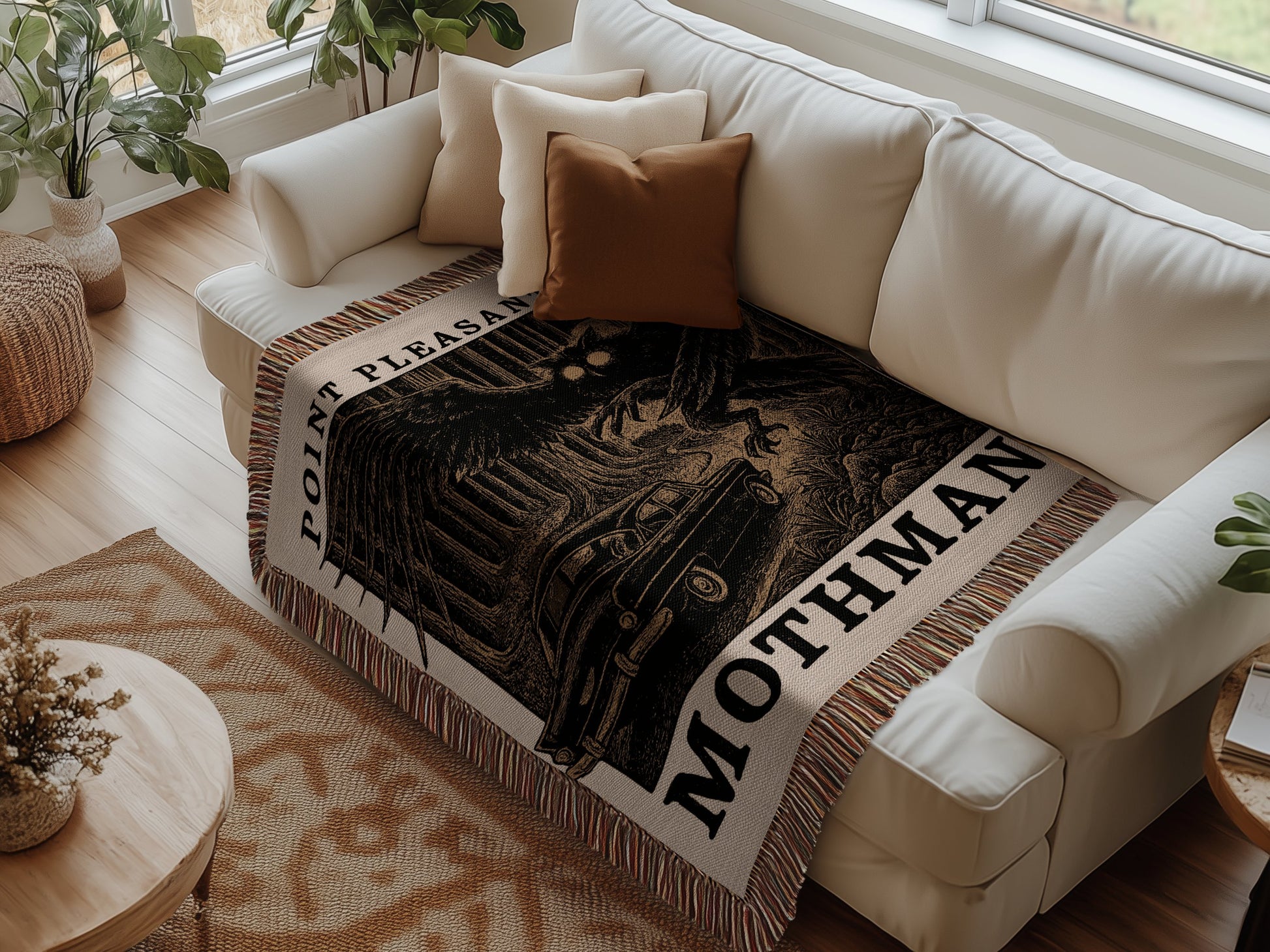 Point Pleasant Mothman Blanket throw product type