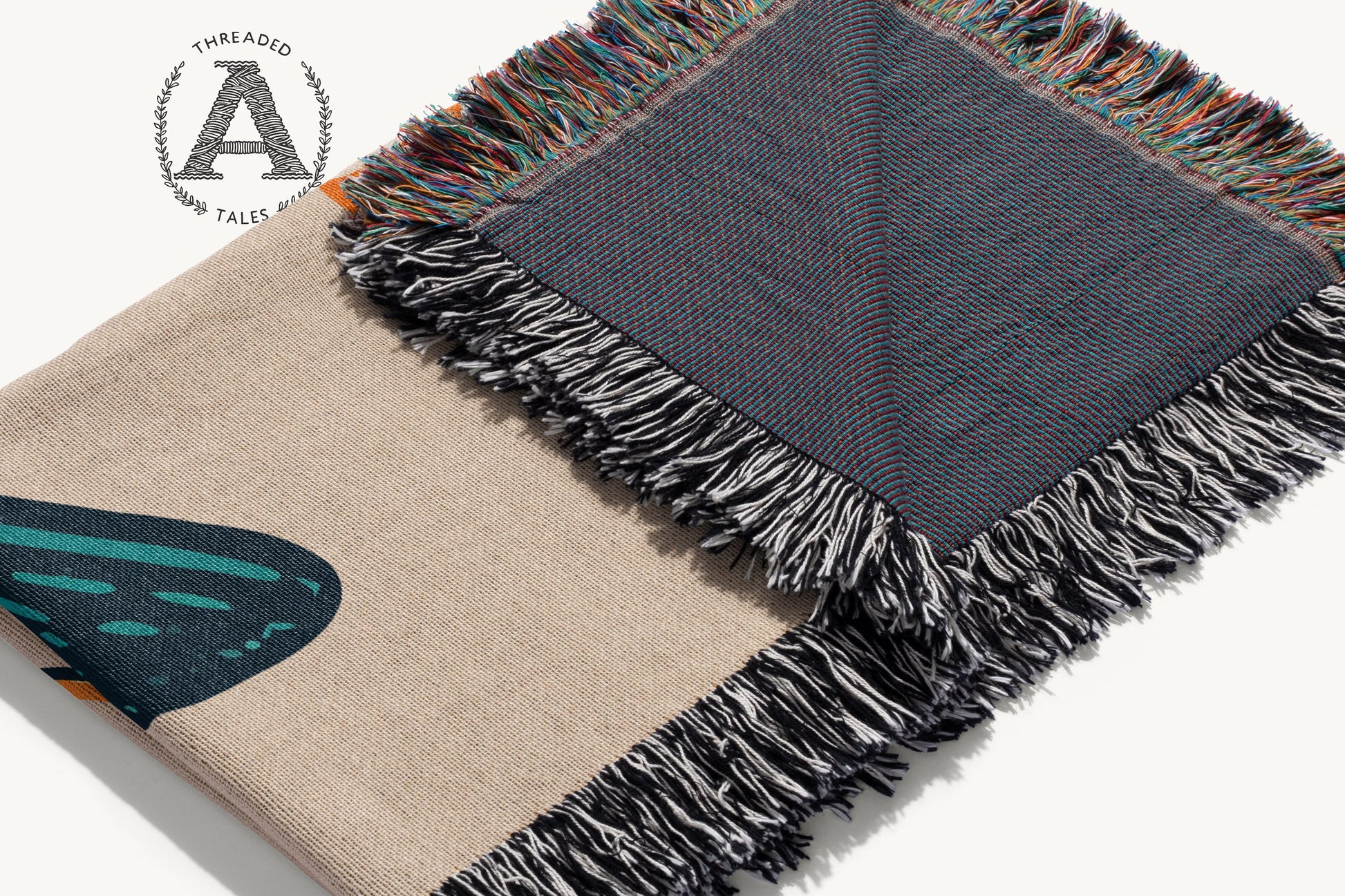 Cozy and Vibrant Fringed Throw Blanket product