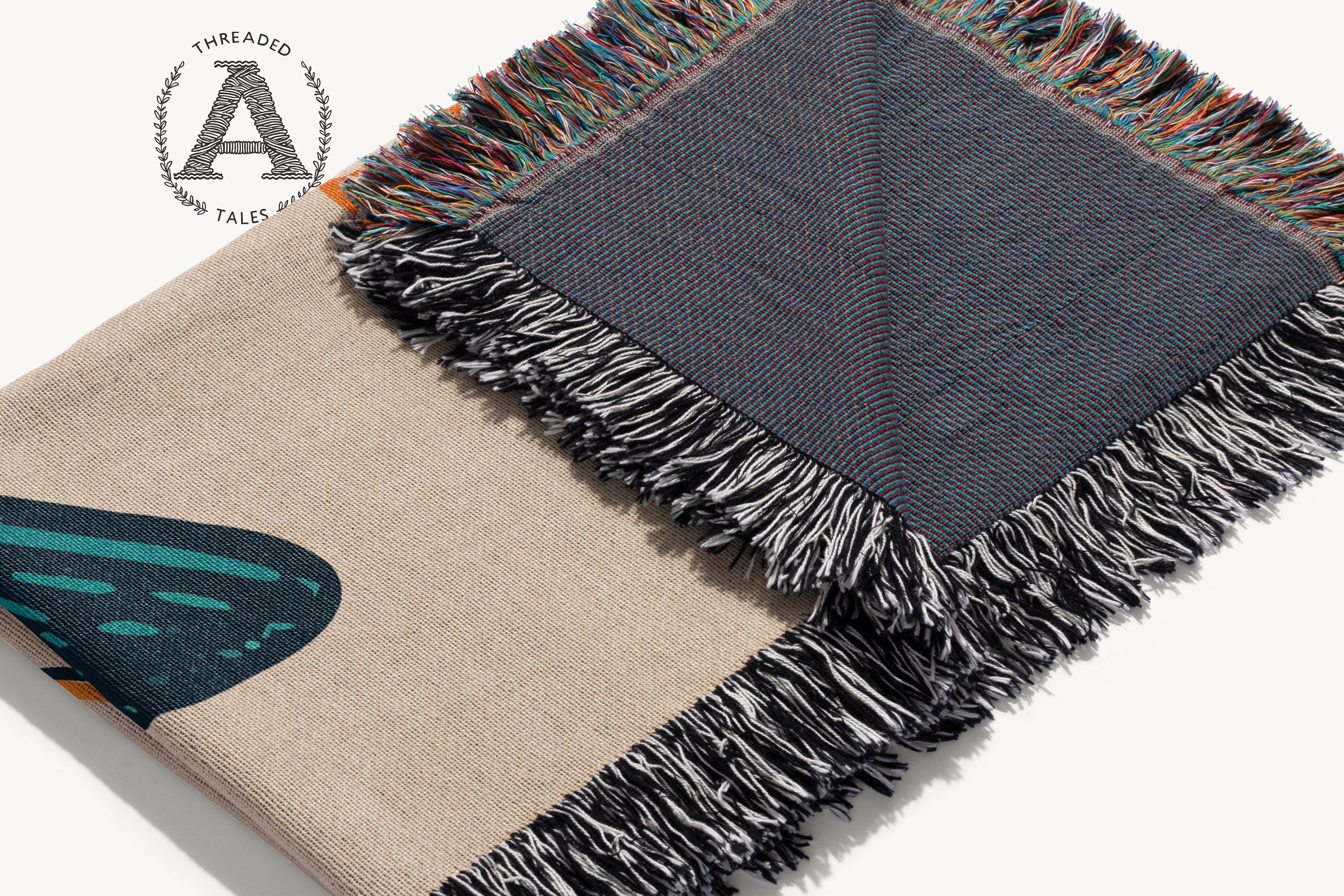 Cozy and Vibrant Fringed Throw Blanket product
