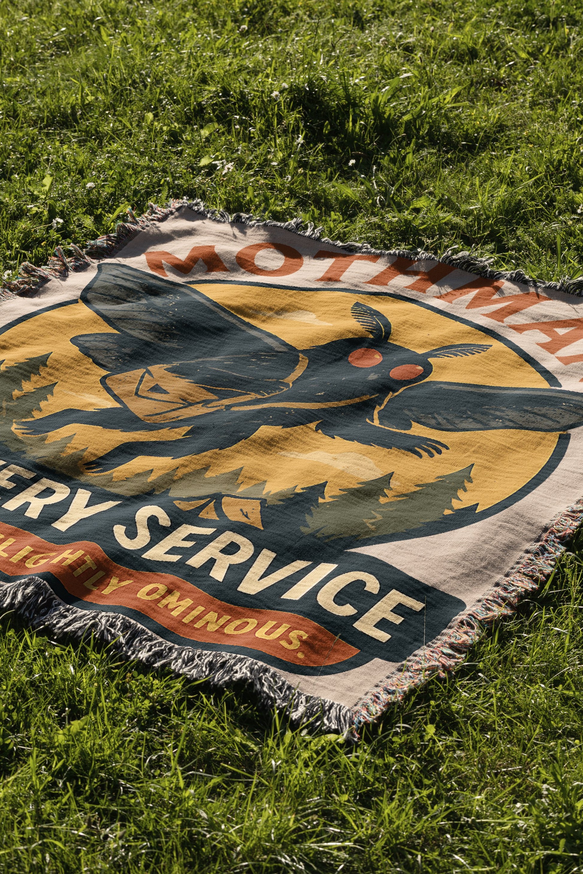 Mothman Delivery Service Novelty Blanket product