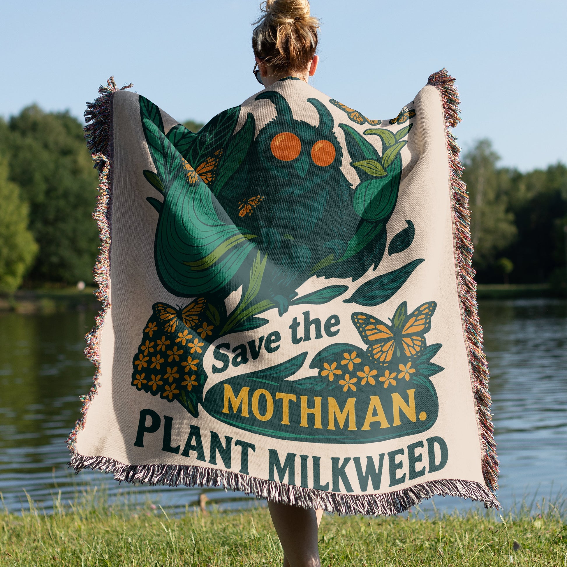 Save The Mothman Plant Milkweed Blanket product type