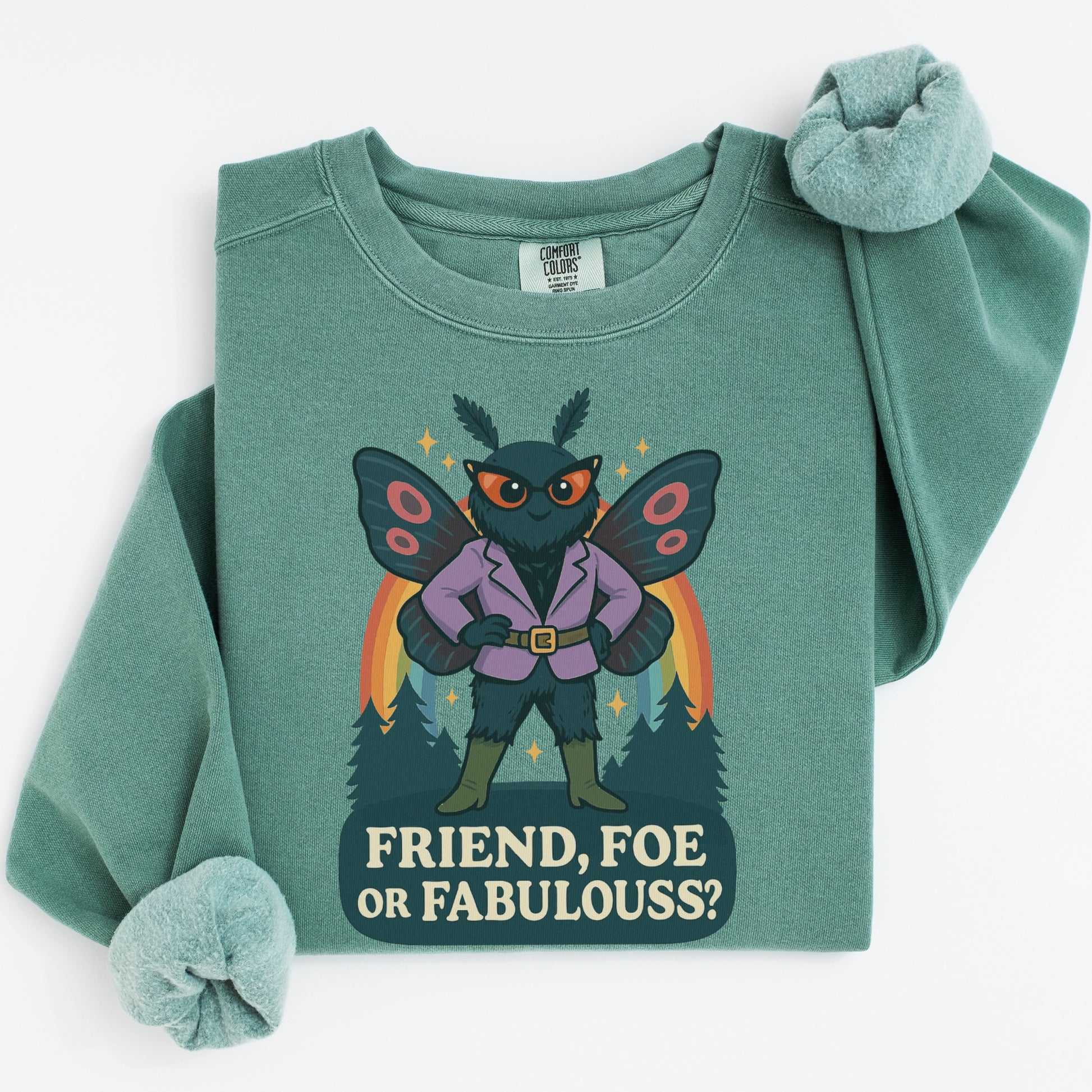 Friend Foe or Fabulous Mothman Sweatshirt product type