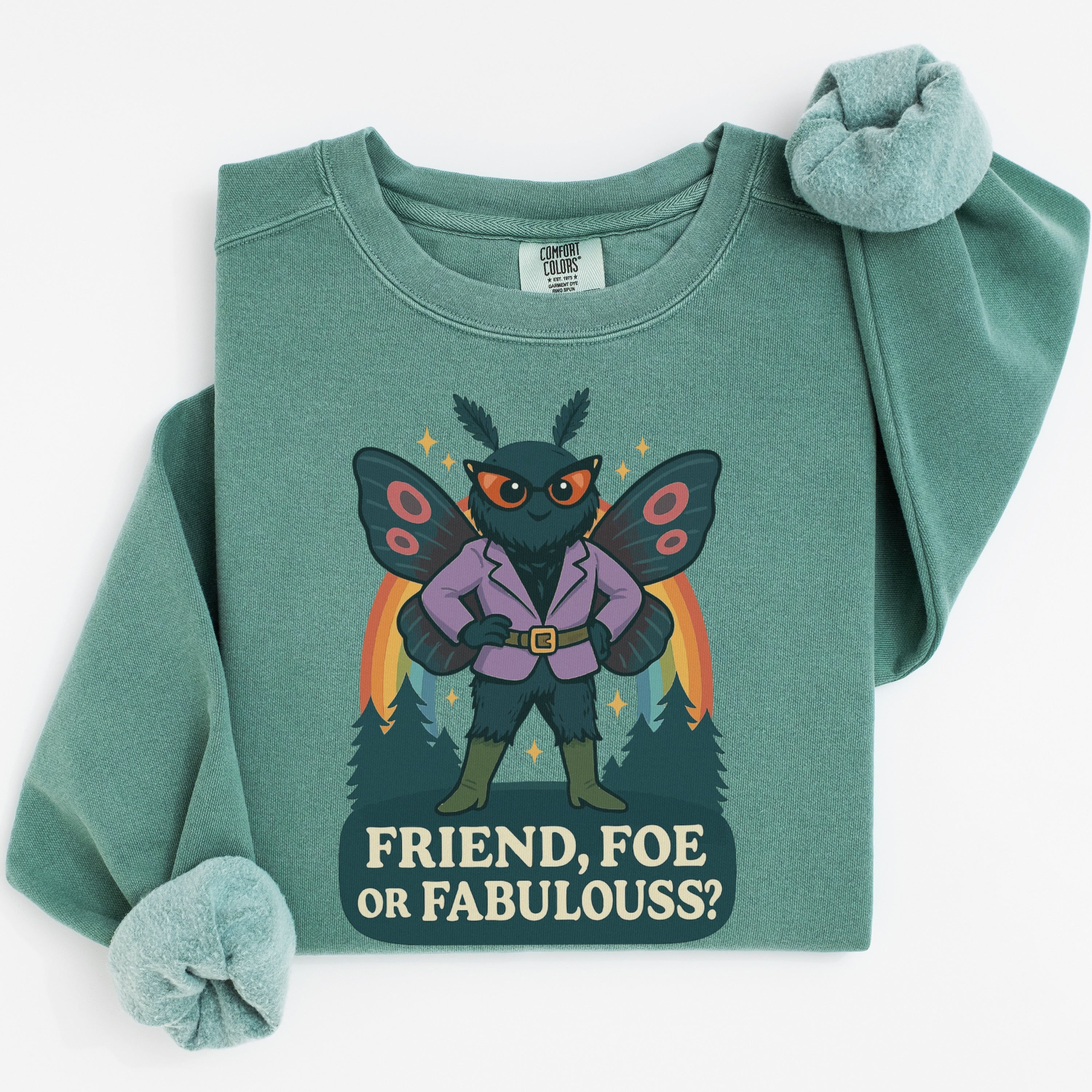 Friend Foe or Fabulous Mothman Sweatshirt product type