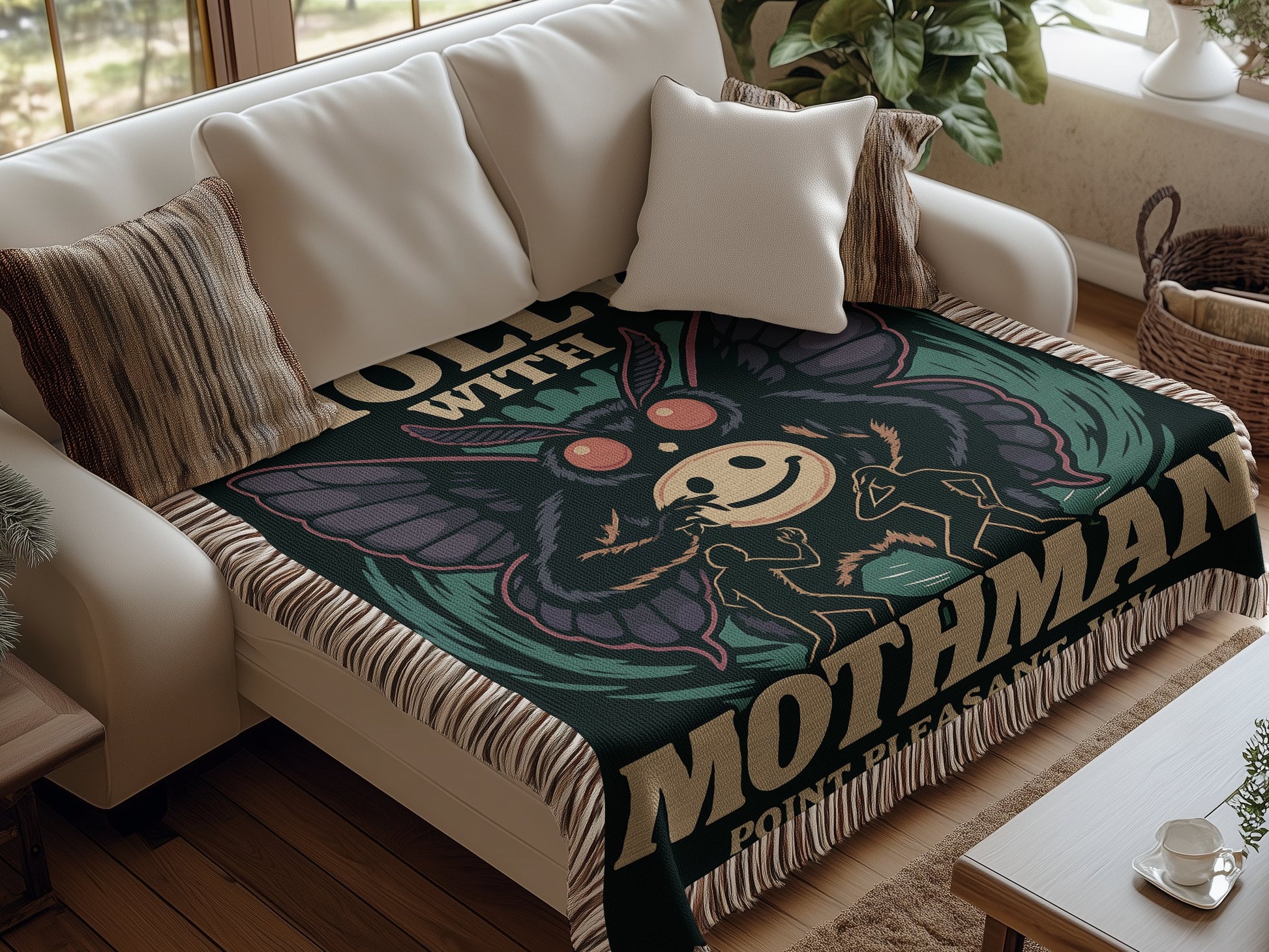 Cozy Mothman Blanket with Unique Creature Designproduct