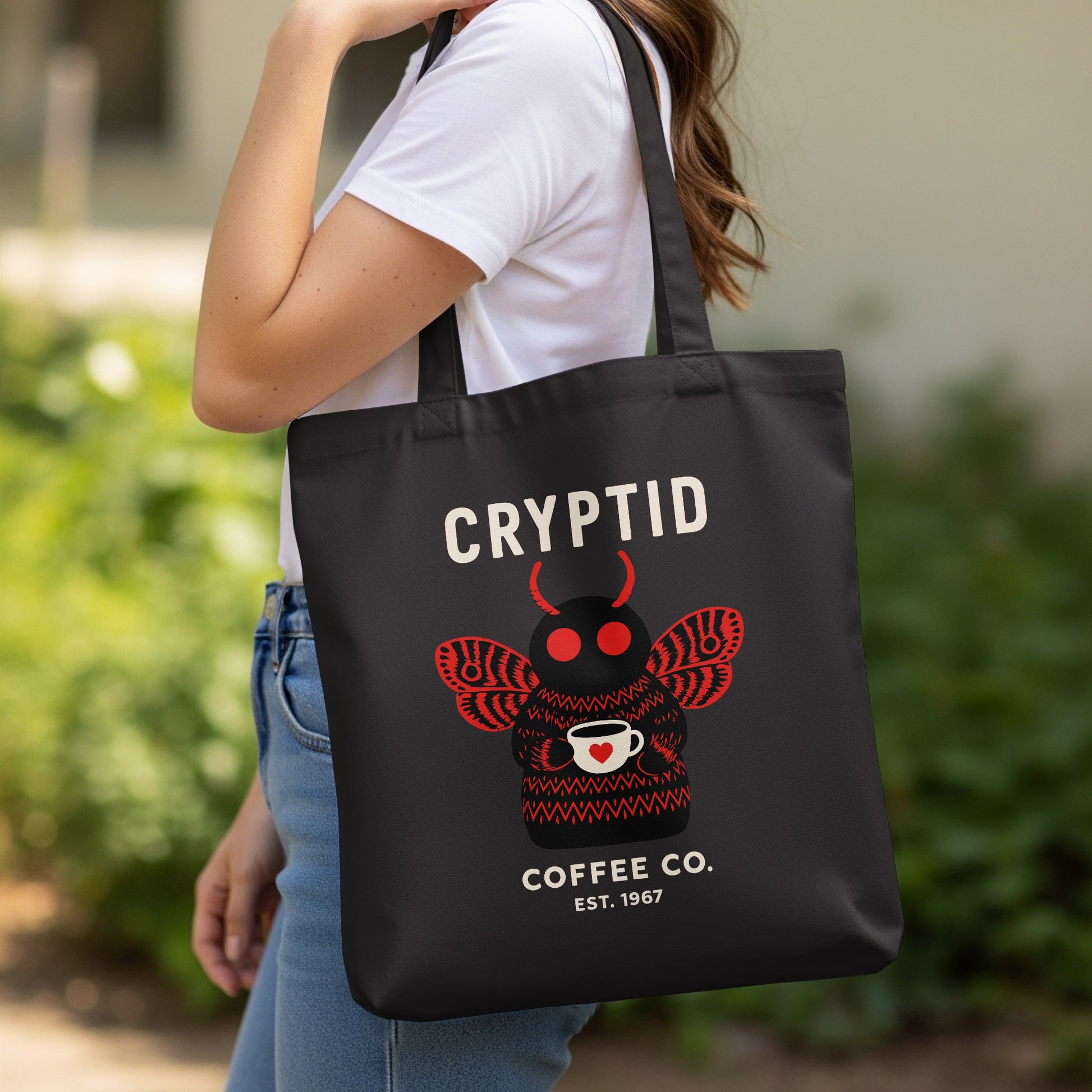 Cryptid Coffee Co Est 1967 Designer Tote Bag product type