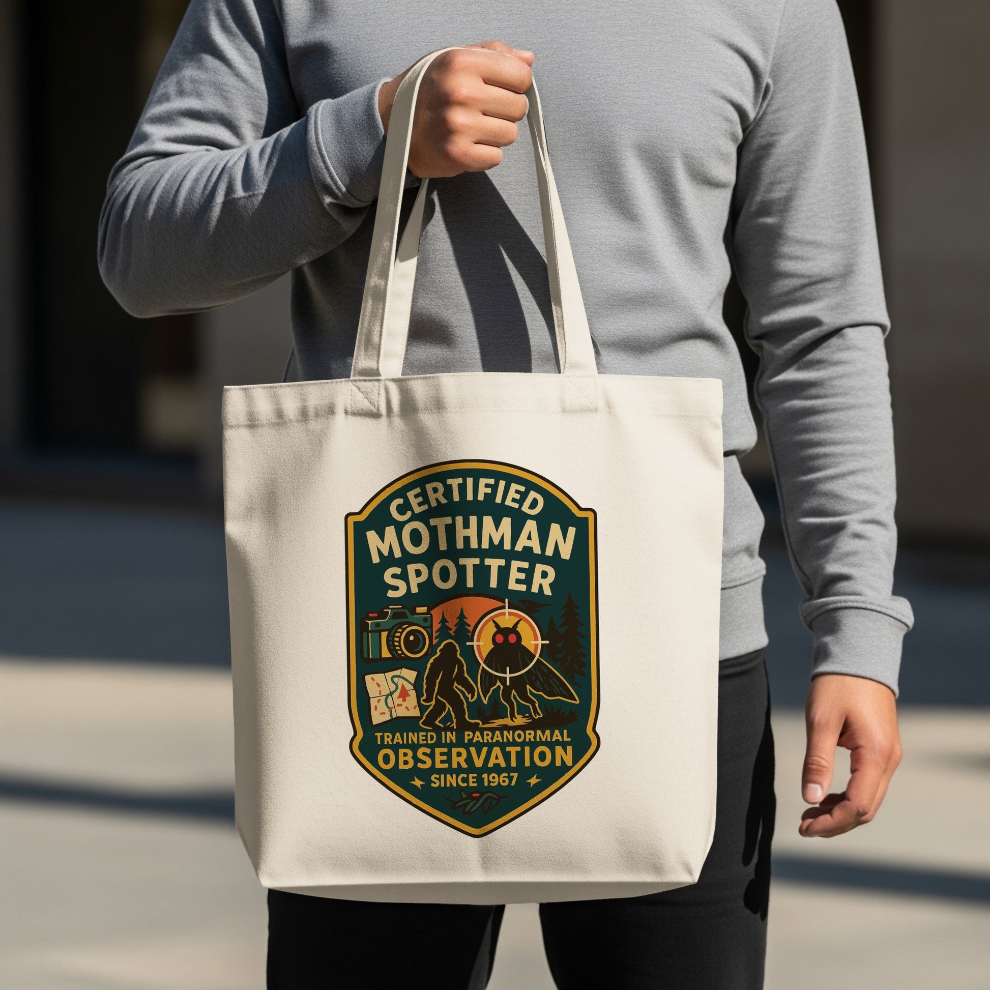 Certified Mothman Spotter Observation Tote Bag product type