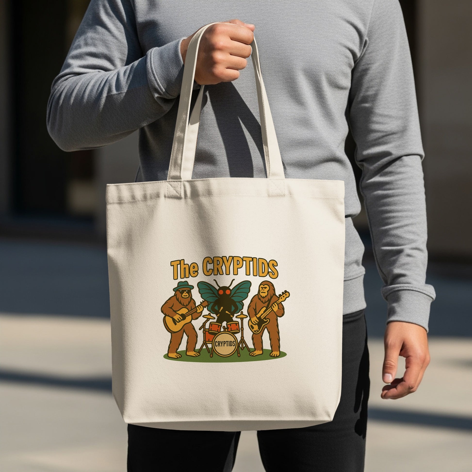 The Cryptids Band Graphic Design Tote Bag product