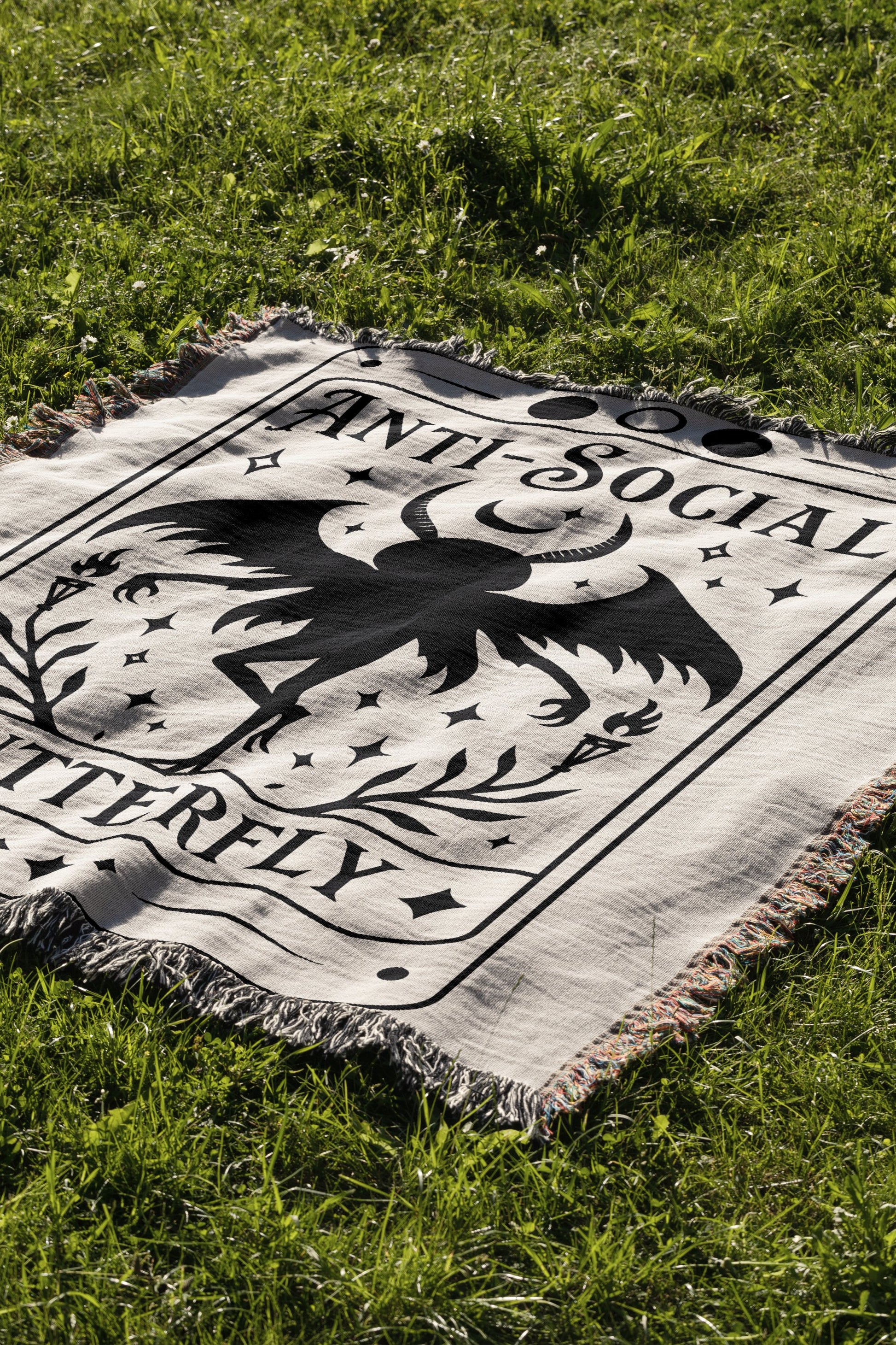 Anti Social Butterfly Graphic Blanket product