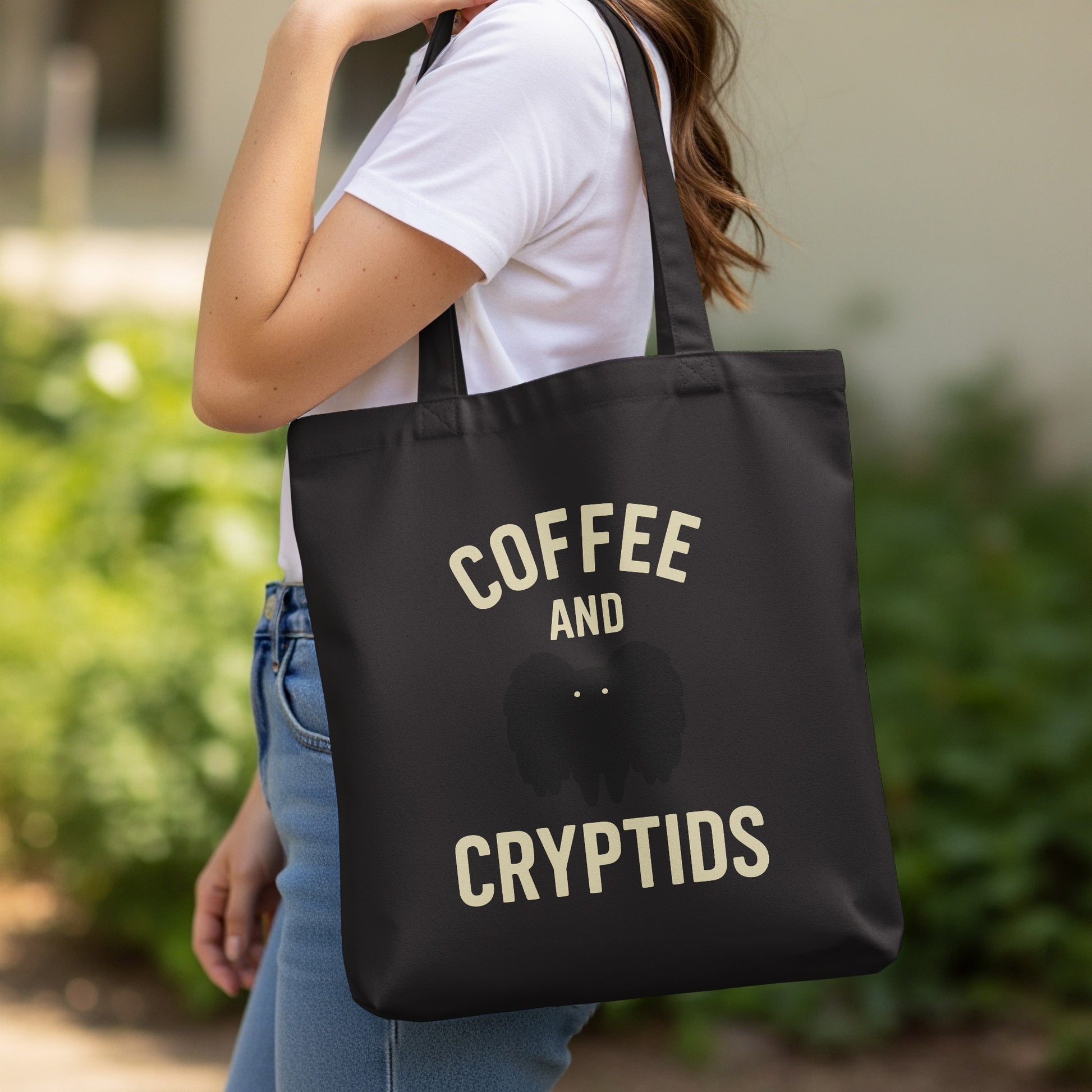 Coffee and Cryptids Tote Bag product type