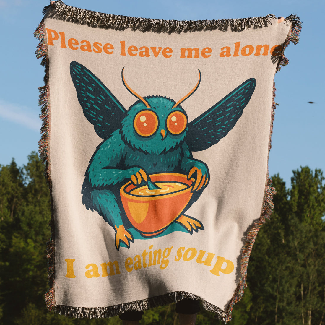Please Leave Me Alone I Am Eating Soup blanket product
