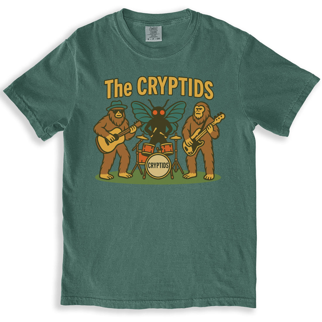 The Cryptids Band Graphic T-shirt Music Theme product type