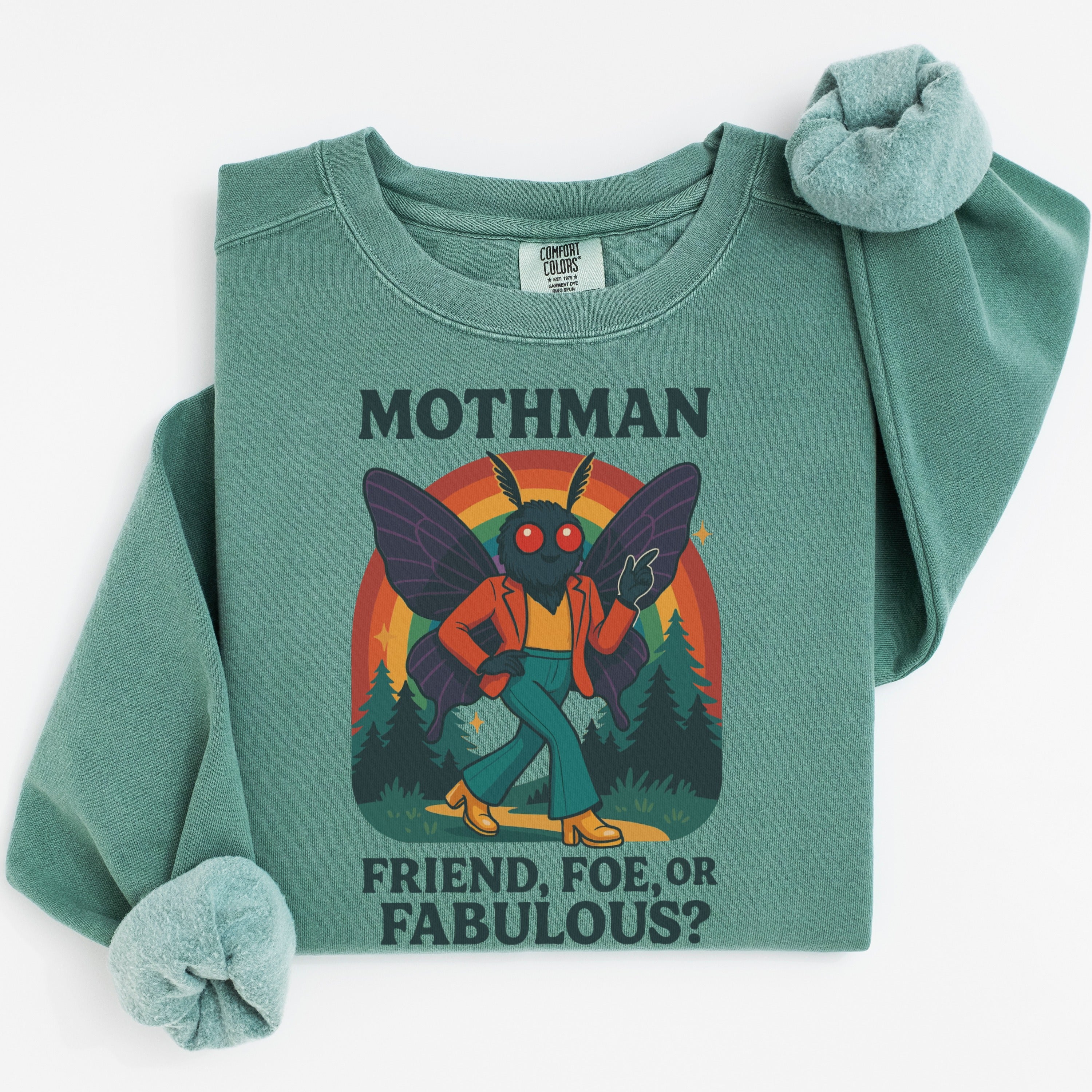 Mothman Friend Foe Or Fabulous Graphic Sweatshirt product type