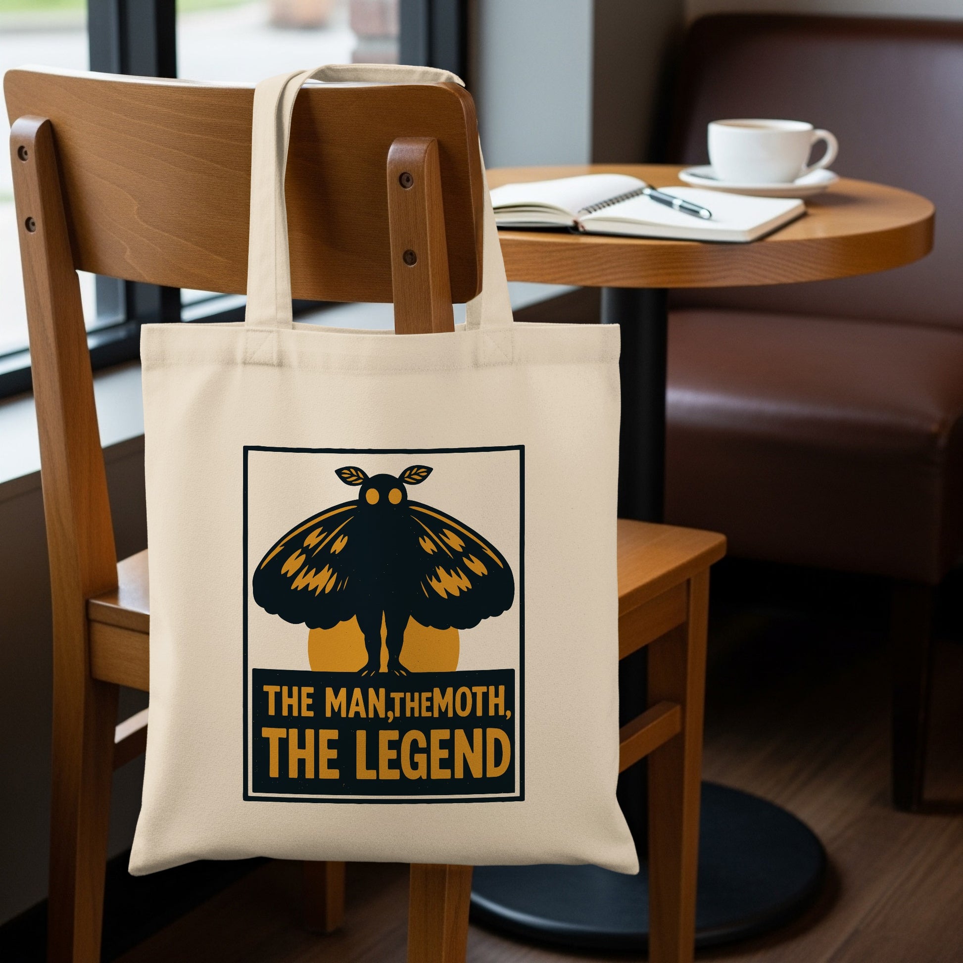 The Man The Moth The Legend Graphic Tote Bag product type