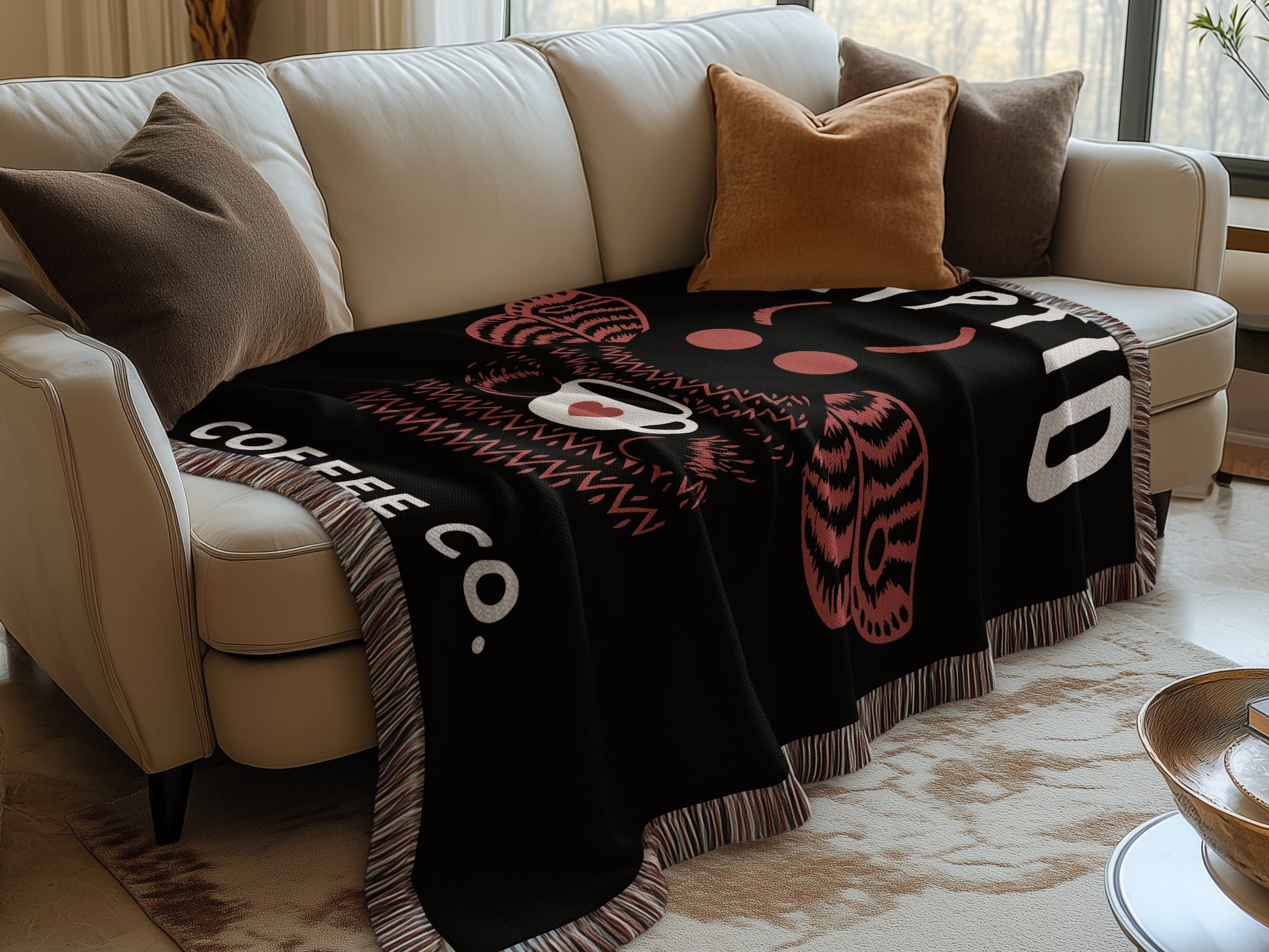 Cozy Artistic Coffee Co Blanket for Home Decor product