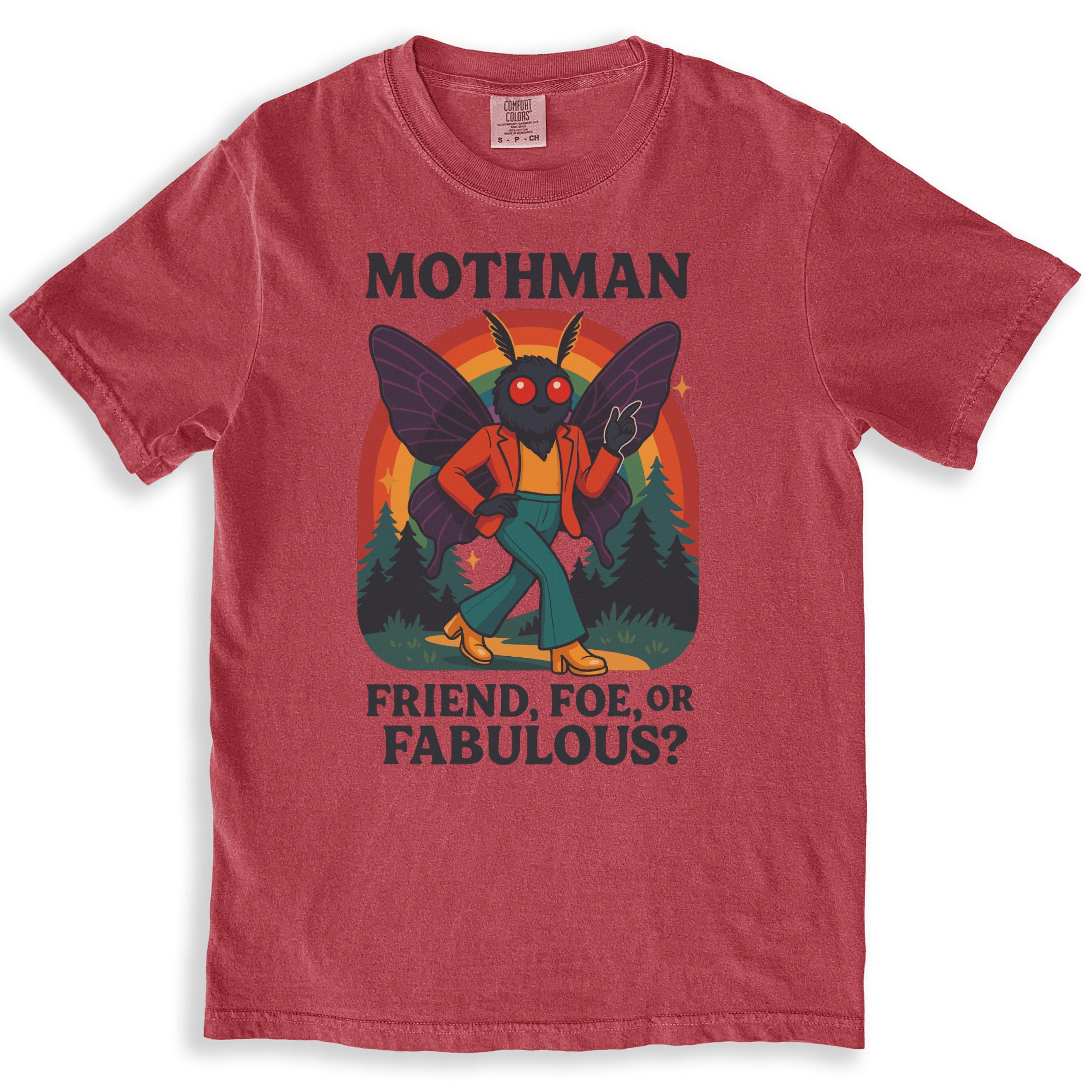 Mothman Friend or Foe Faboulous T-Shirt Product