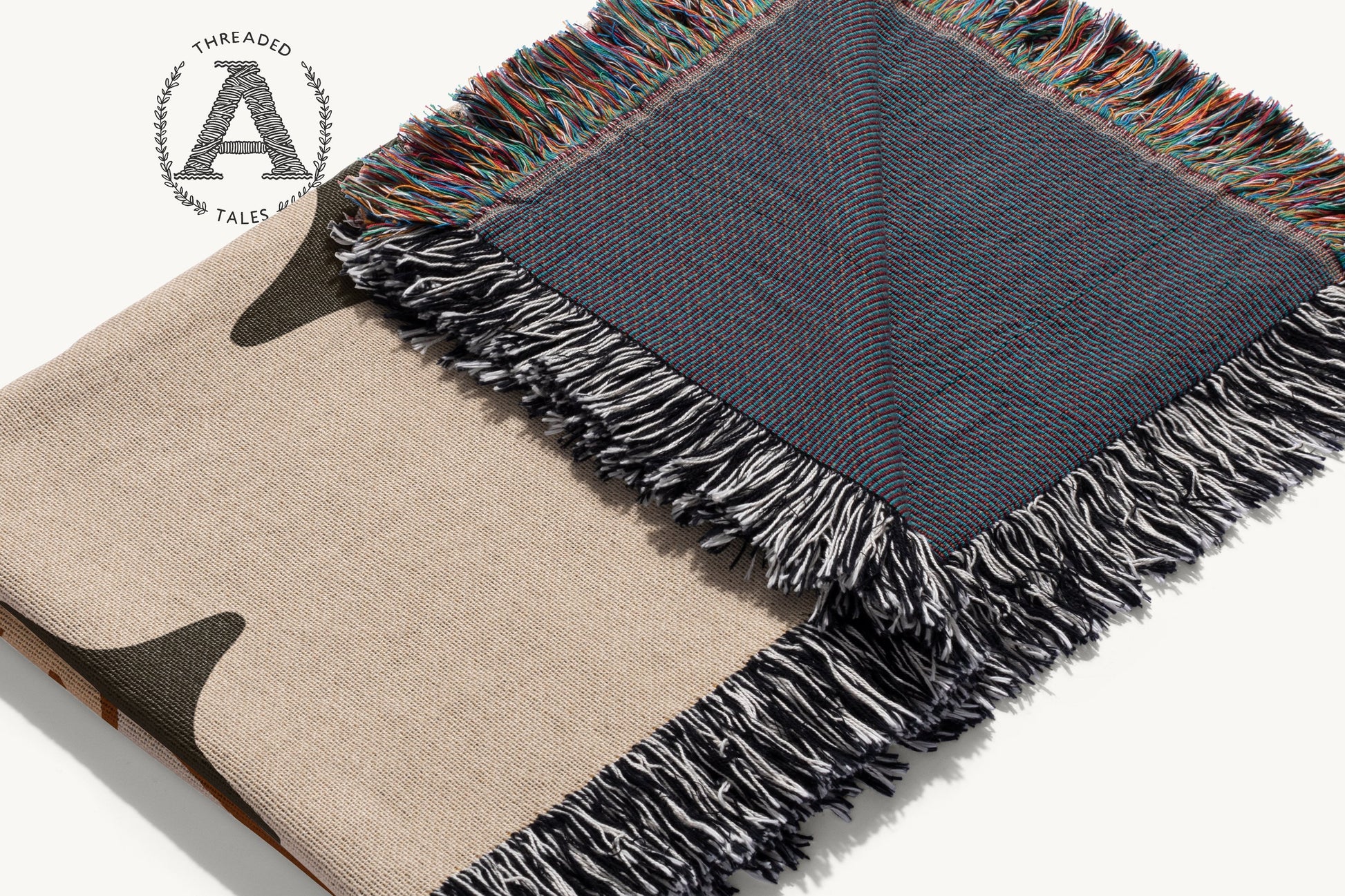 Durable Woven Blanket With Fringed Edges Throw product