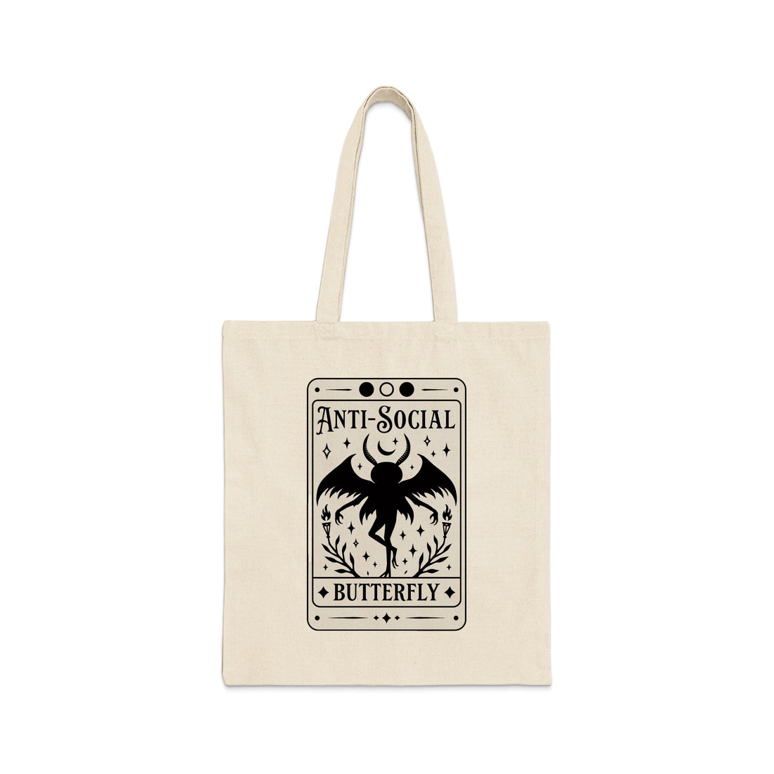 Anti-Social Butterfly Design Tote Bag product type