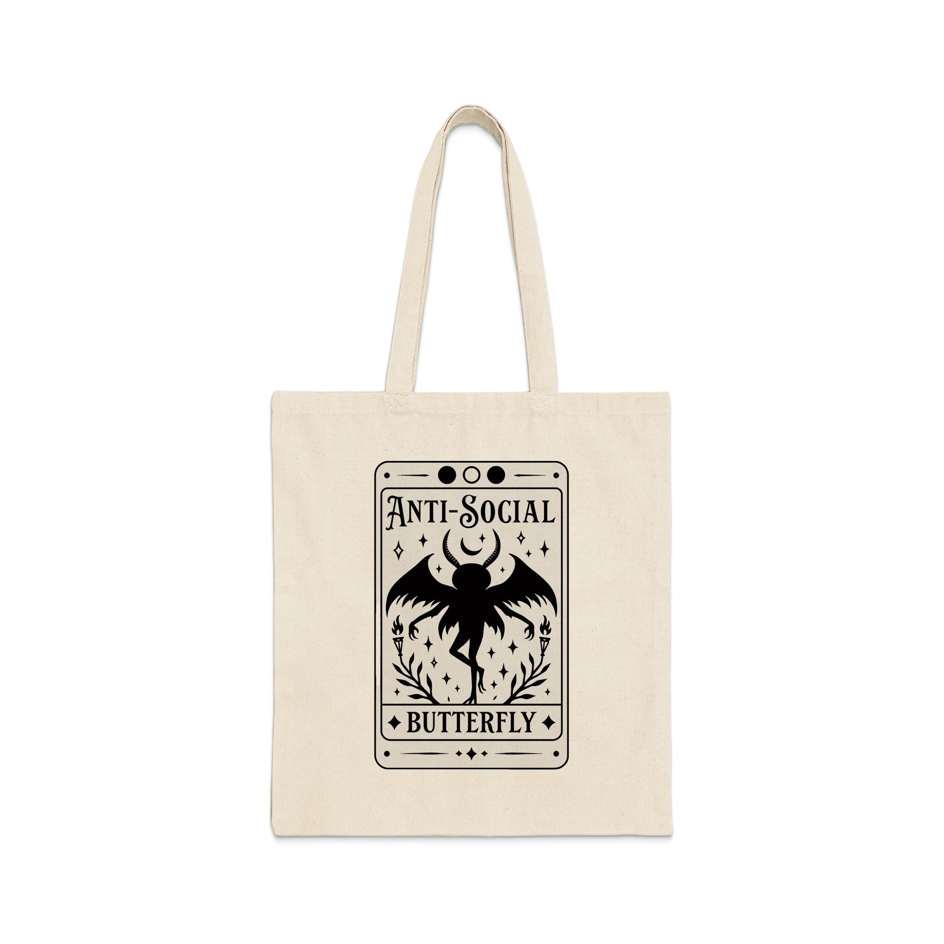 Anti-Social Butterfly Design Tote Bag product type