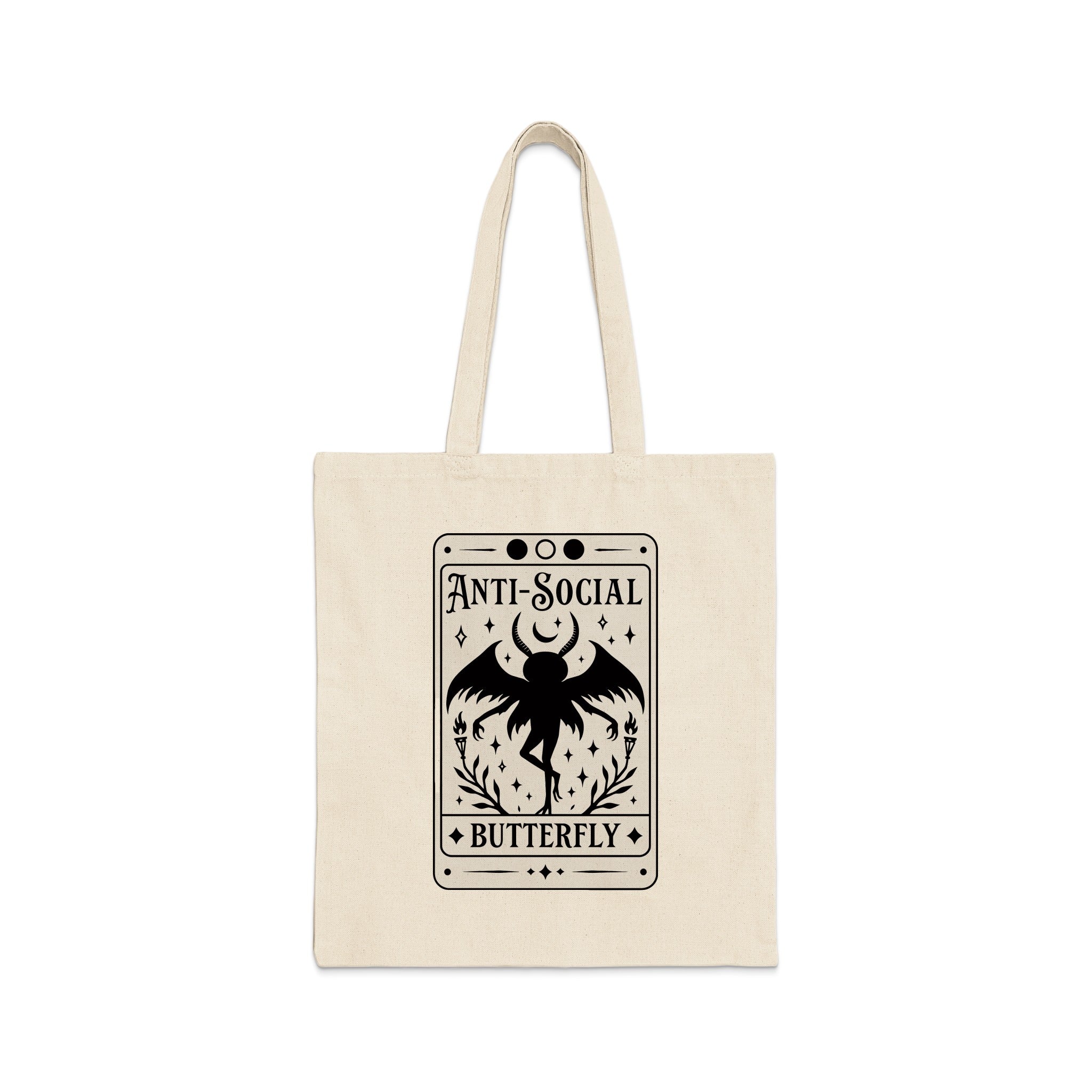 Anti-Social Butterfly Design Tote Bag product type