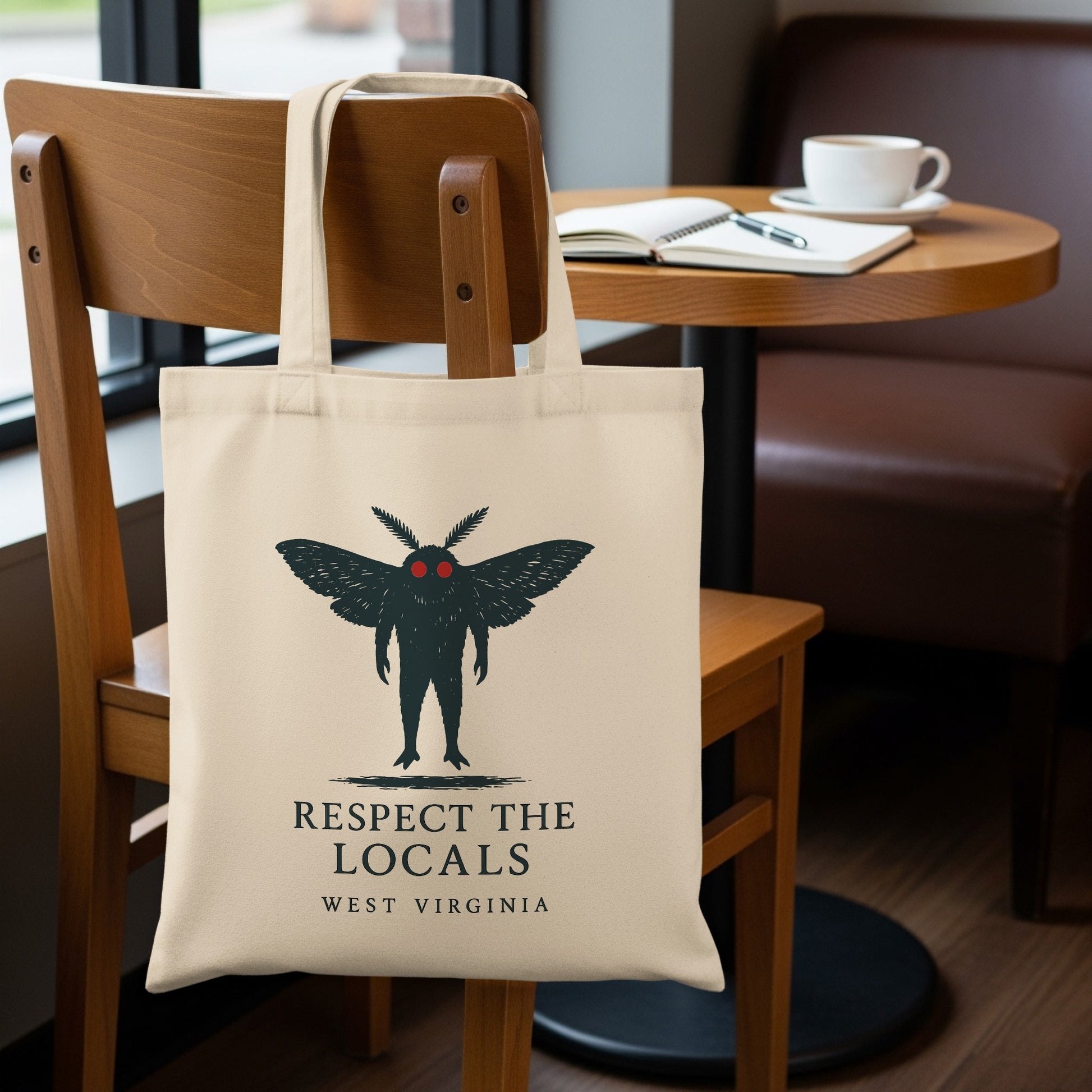 Respect The Locals West Virginia Mothman Tote product