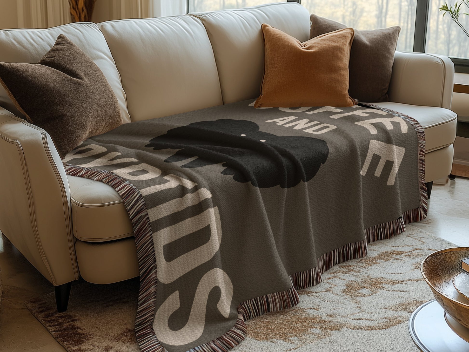 Cozy Funny Coffee and Cryptids Blanket product