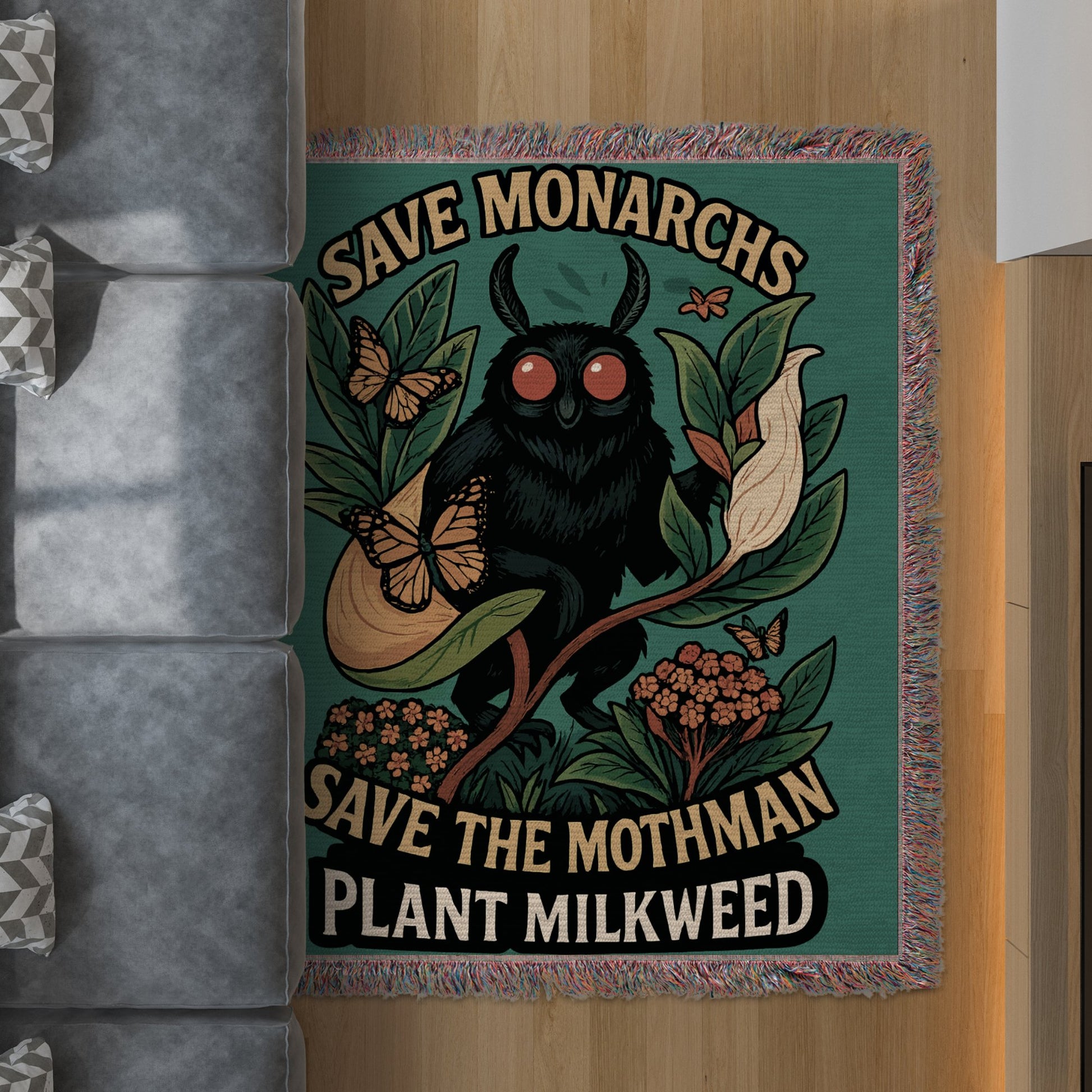 Save Monarchs Plant Milkweed Unique Rug product type