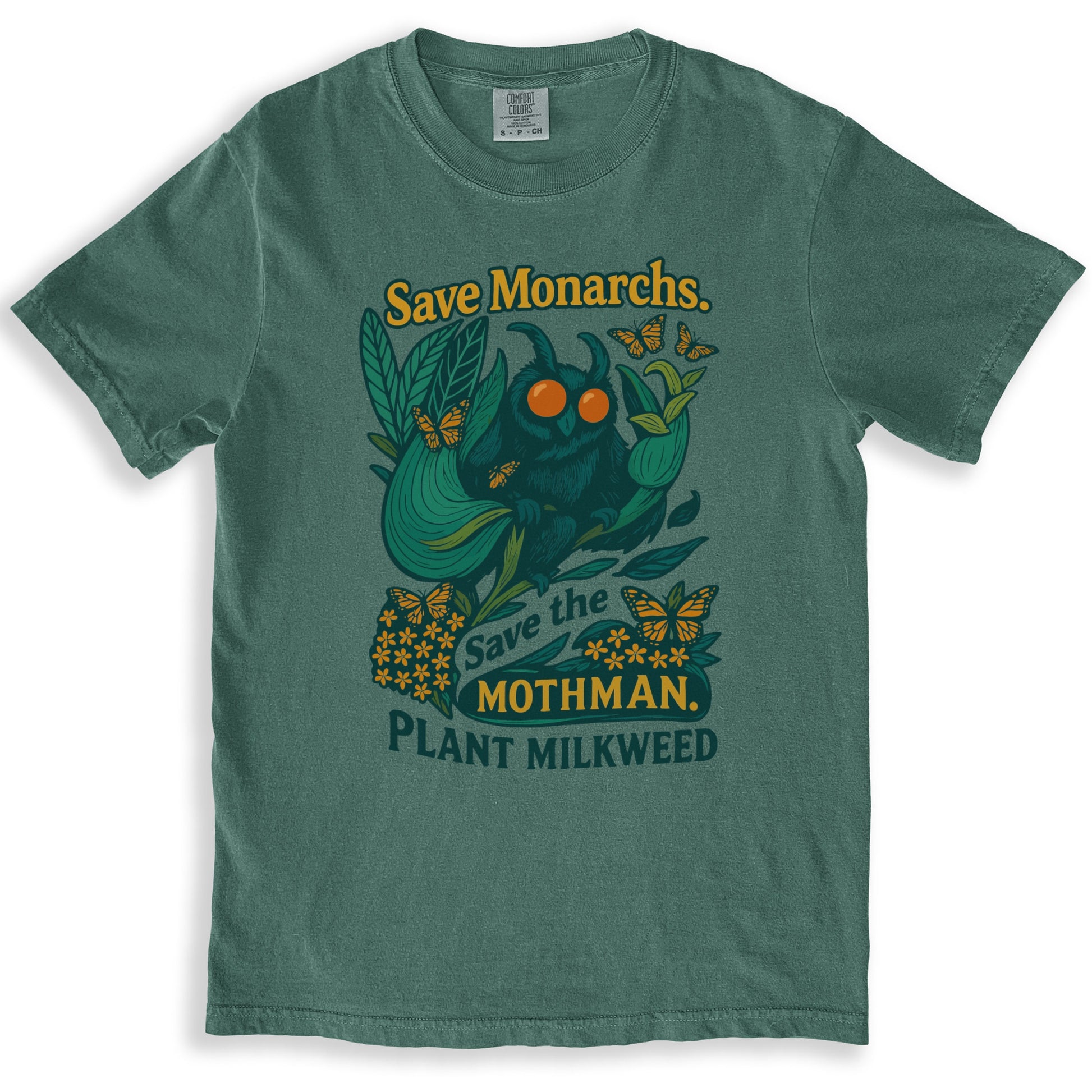 Save Monarchs Save the Mothman Plant Milkweed shirt