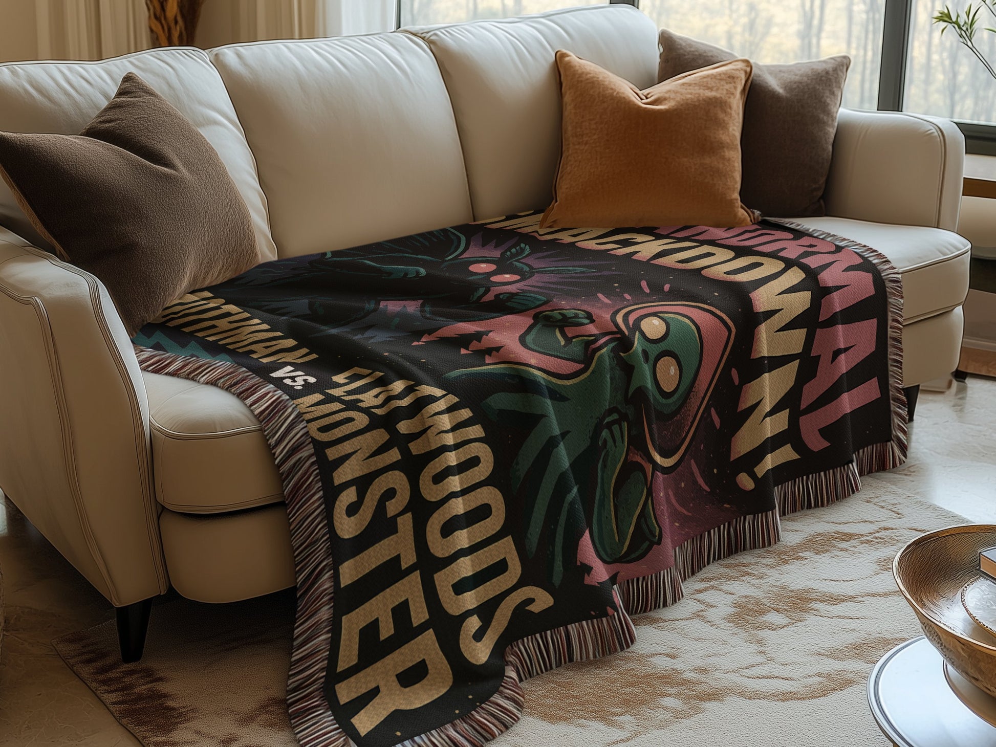 Enchanting Paranormal Showdown Graphic Print Blanket