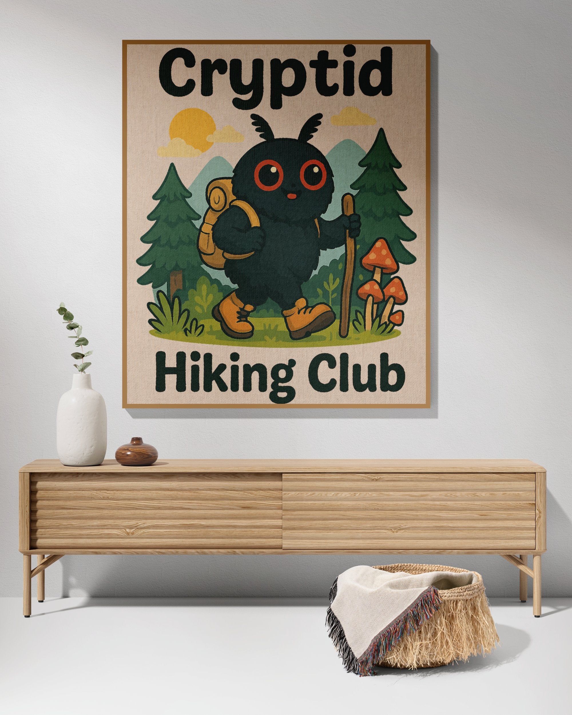 Cryptid Hiking Club Illustration Art product type