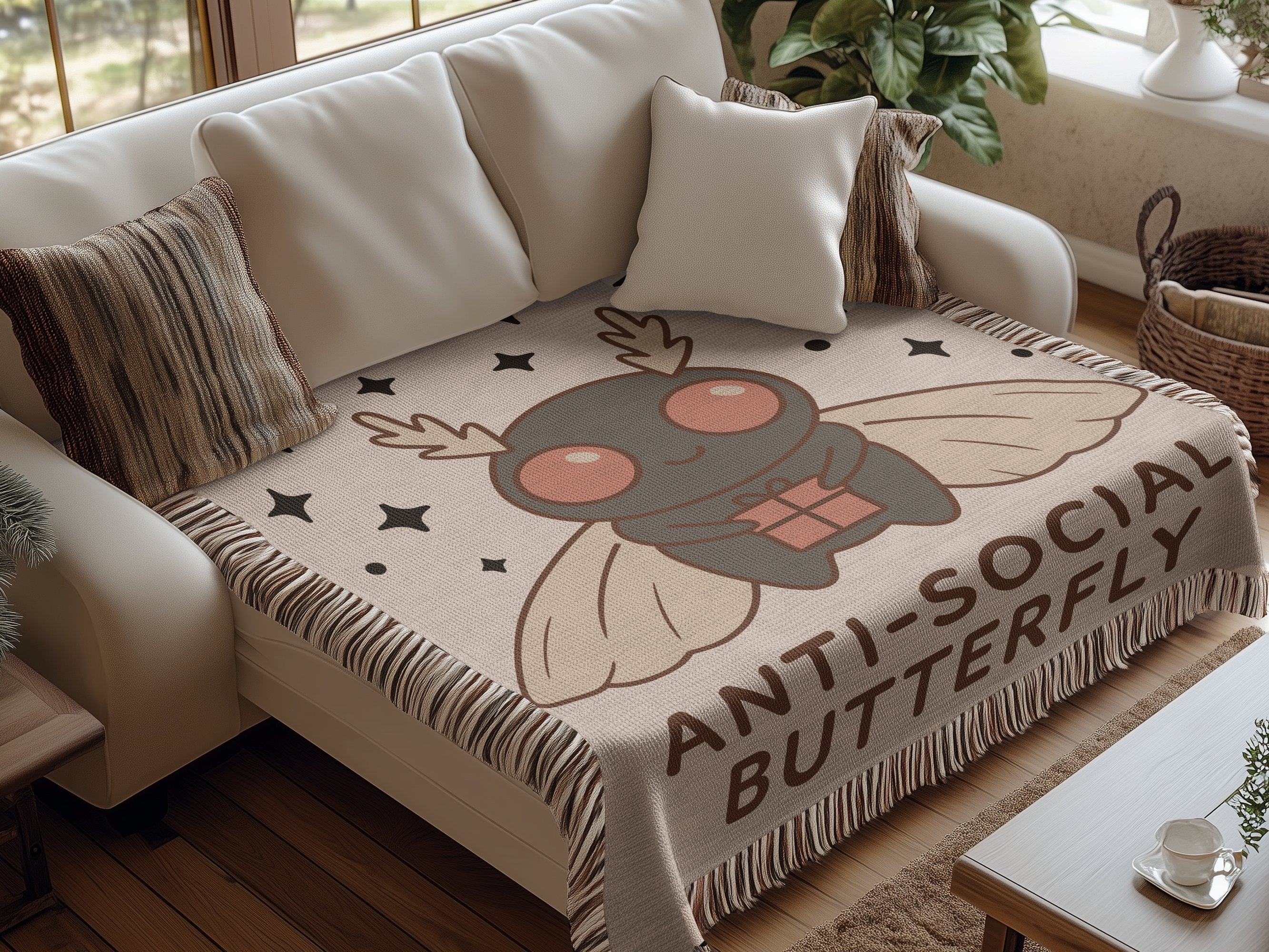 Anti-Social Butterfly Cozy Blanket product