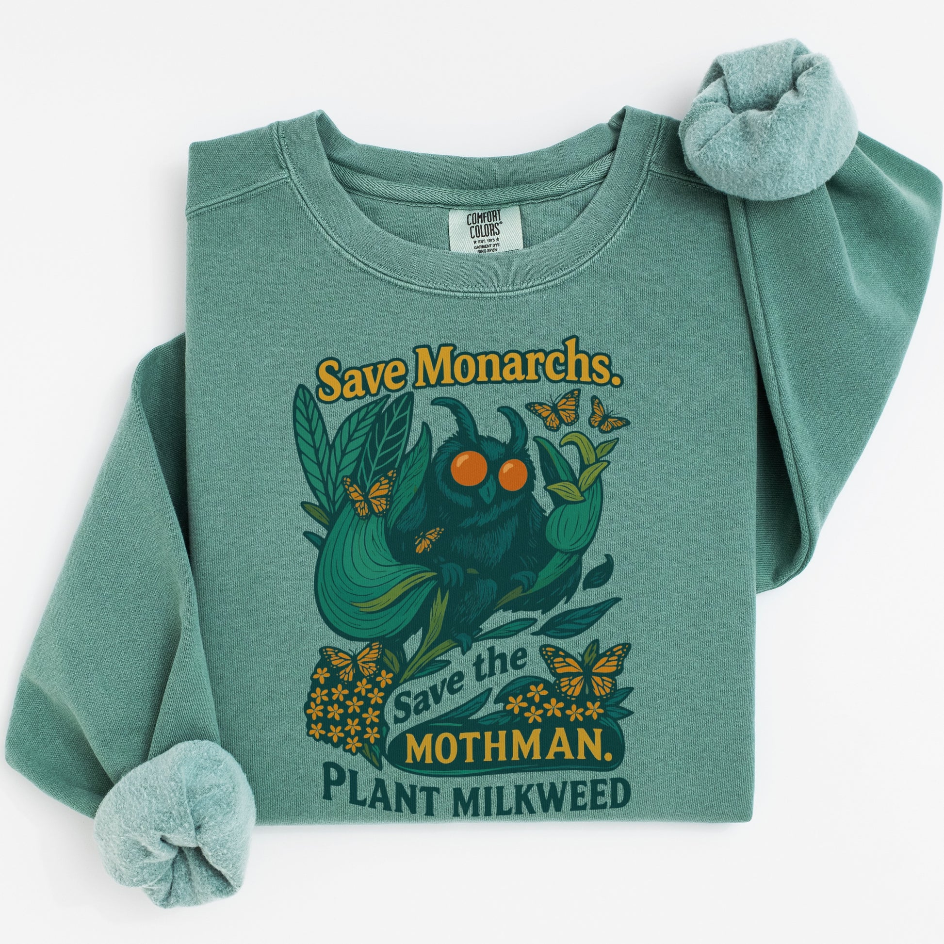 Save Monarchs Plant Milkweed Mothman Sweatshirt product type