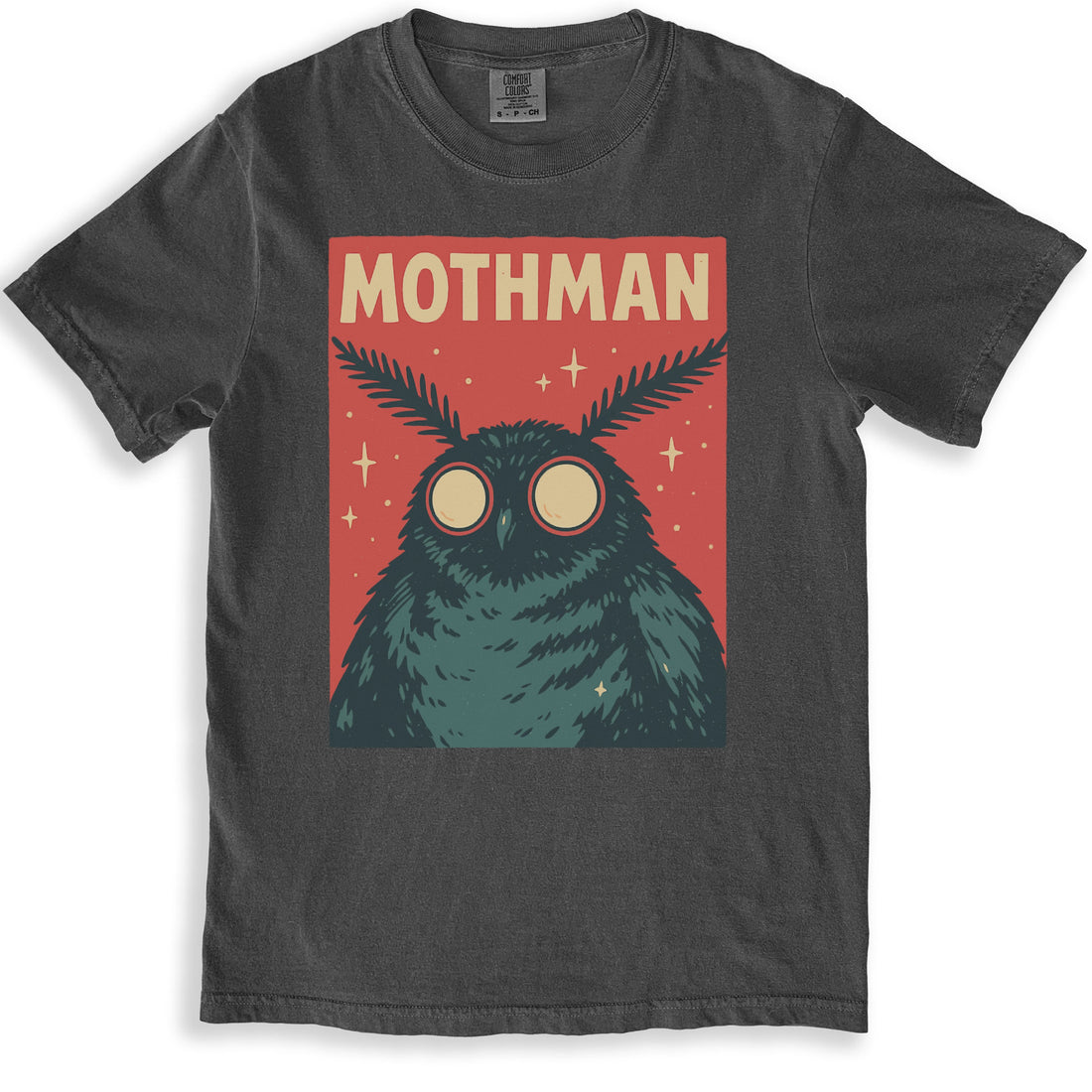 MOTHMAN Graphic Eyes Starry Background Unique Shirt product