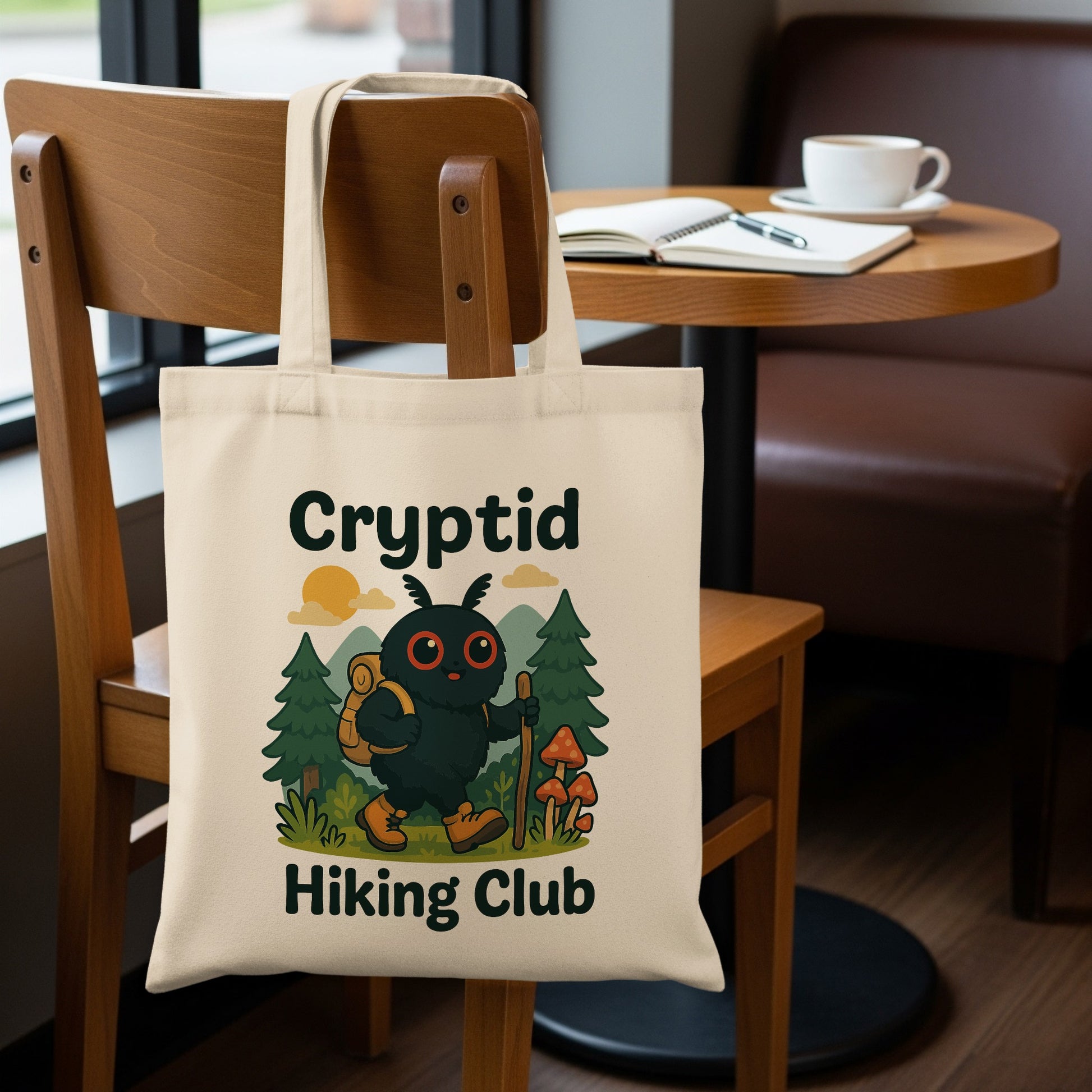 Cryptid Hiking Club Illustrated Tote Bag product type