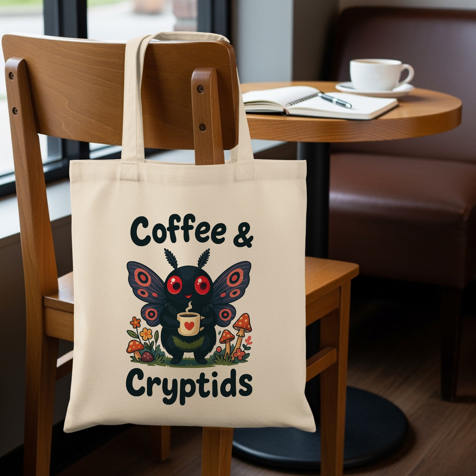 Coffee and Cryptids Tote Bag product type