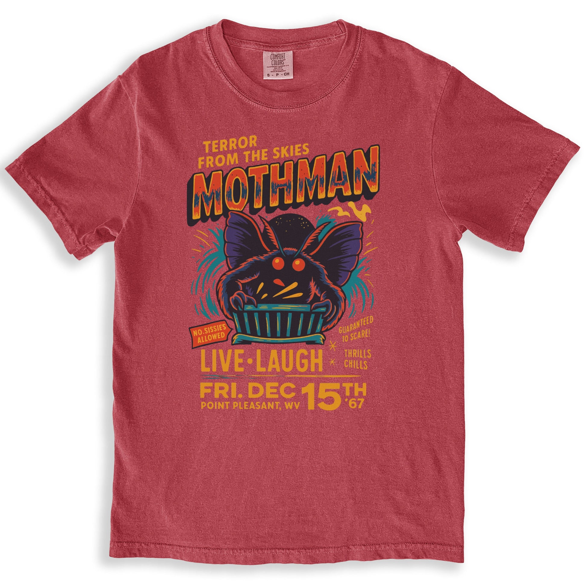 Mothman Terror From The Skies Printed T-Shirt product type
