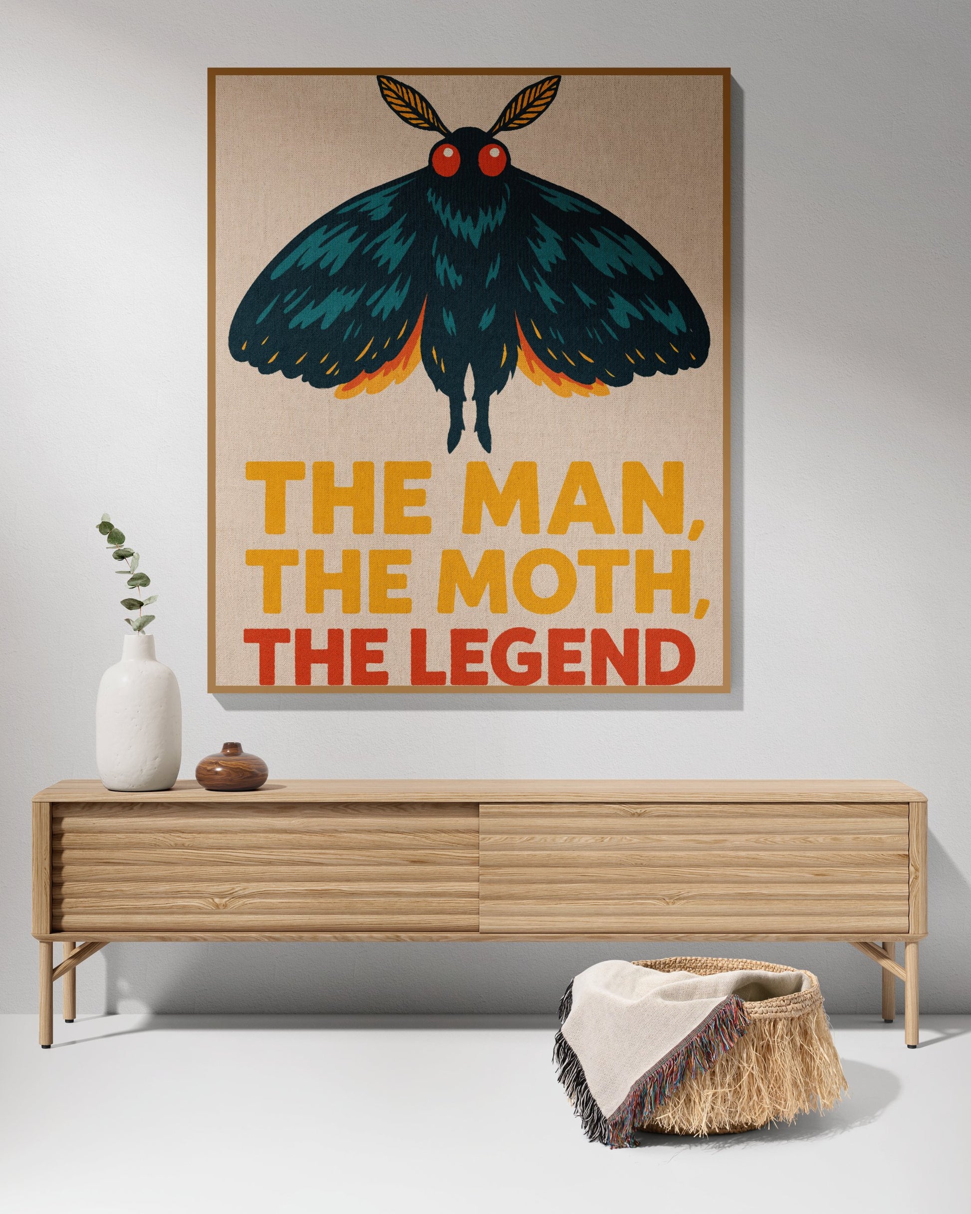 The Man The Moth The Legend Wall Art product type