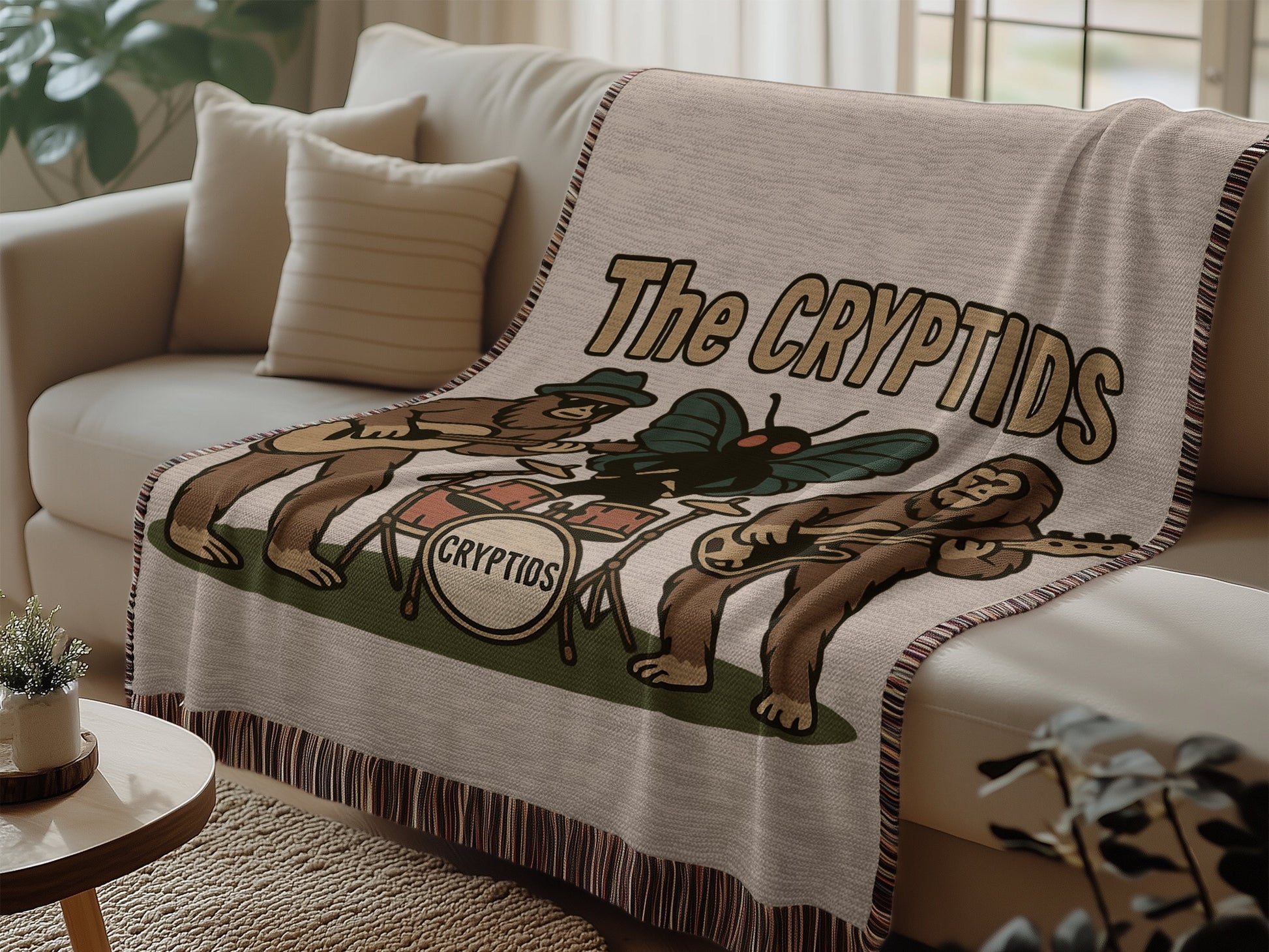 The Cryptids Band Graphic Blanket Product type