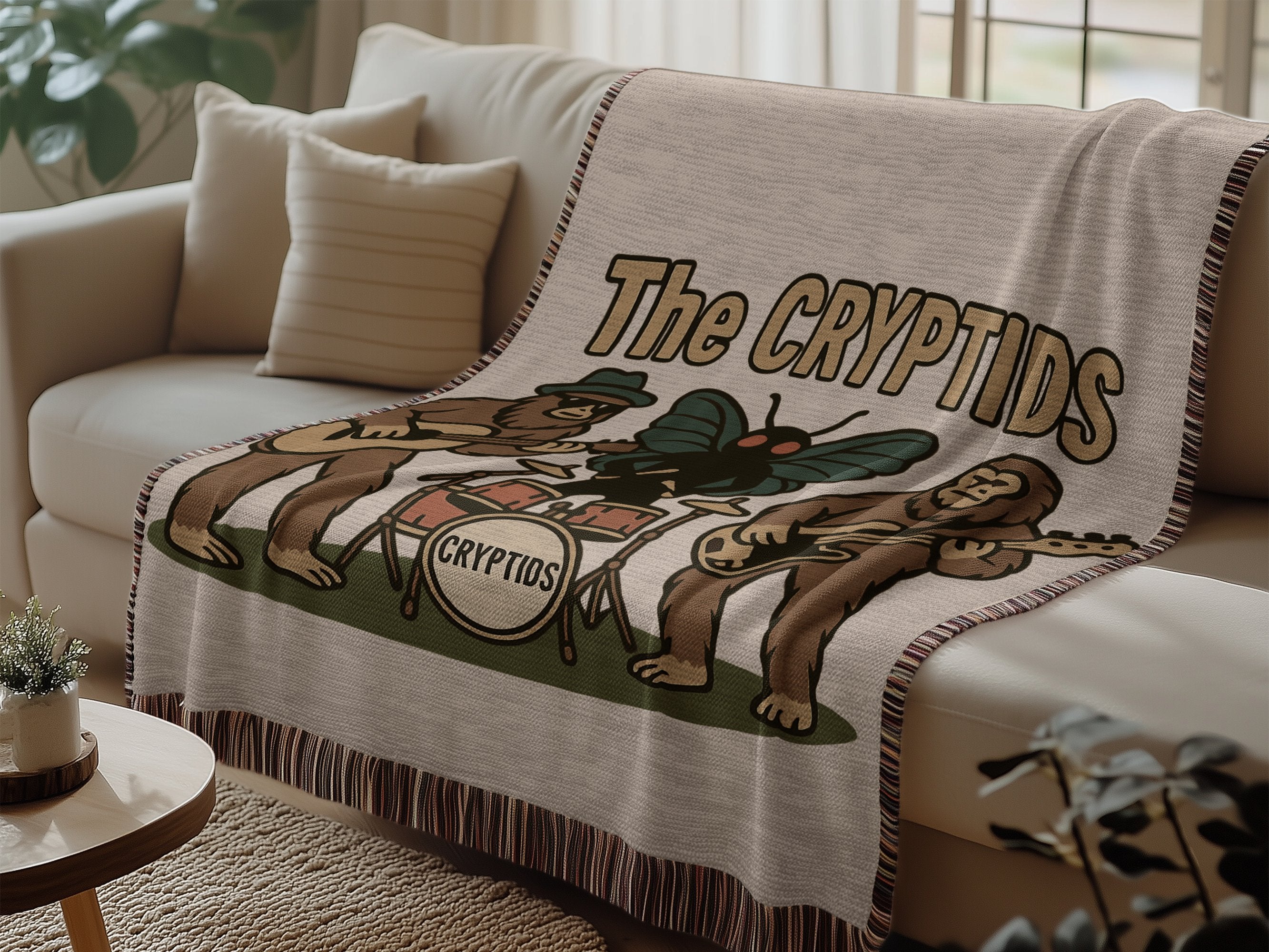 The Cryptids Band Graphic Blanket Product type