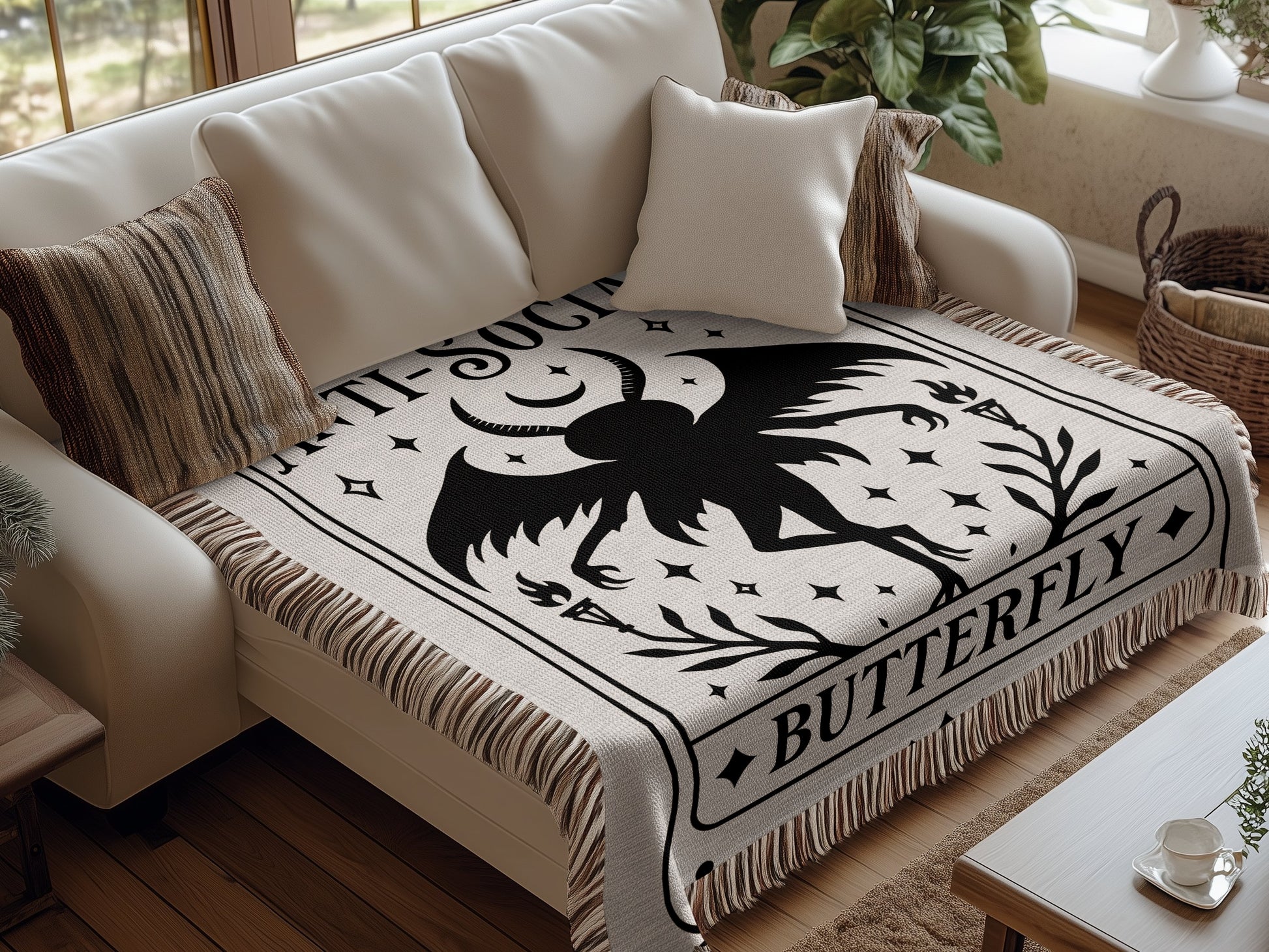 Anti-Social Butterfly Decorative Blanket product