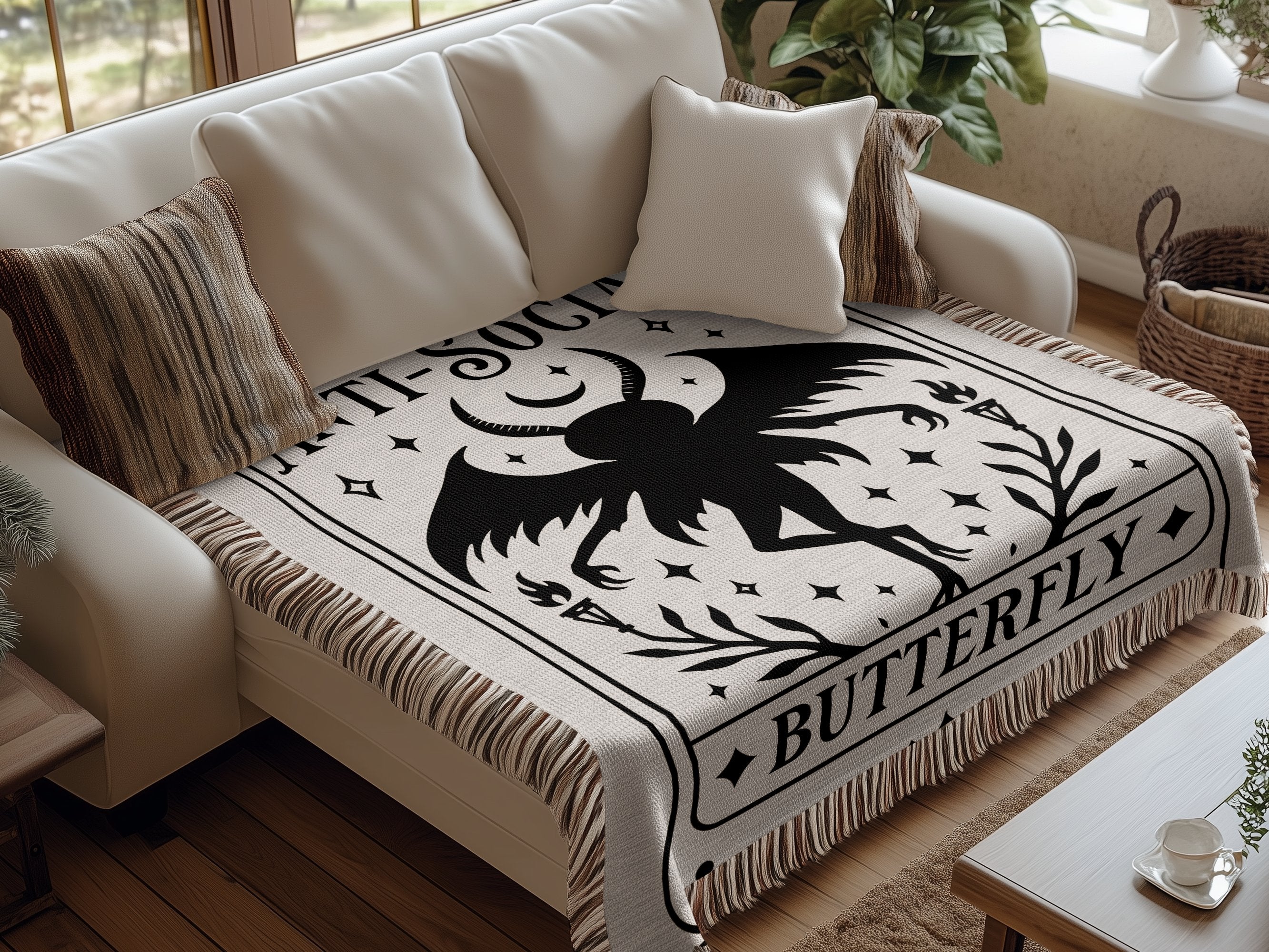 Anti-Social Butterfly Decorative Blanket product