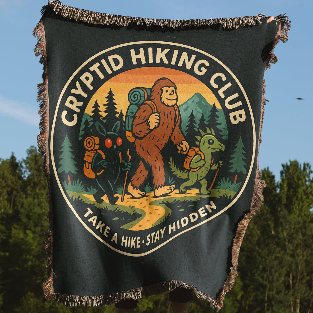 Cryptid Hiking Club Take a Hike Stay Hidden product type