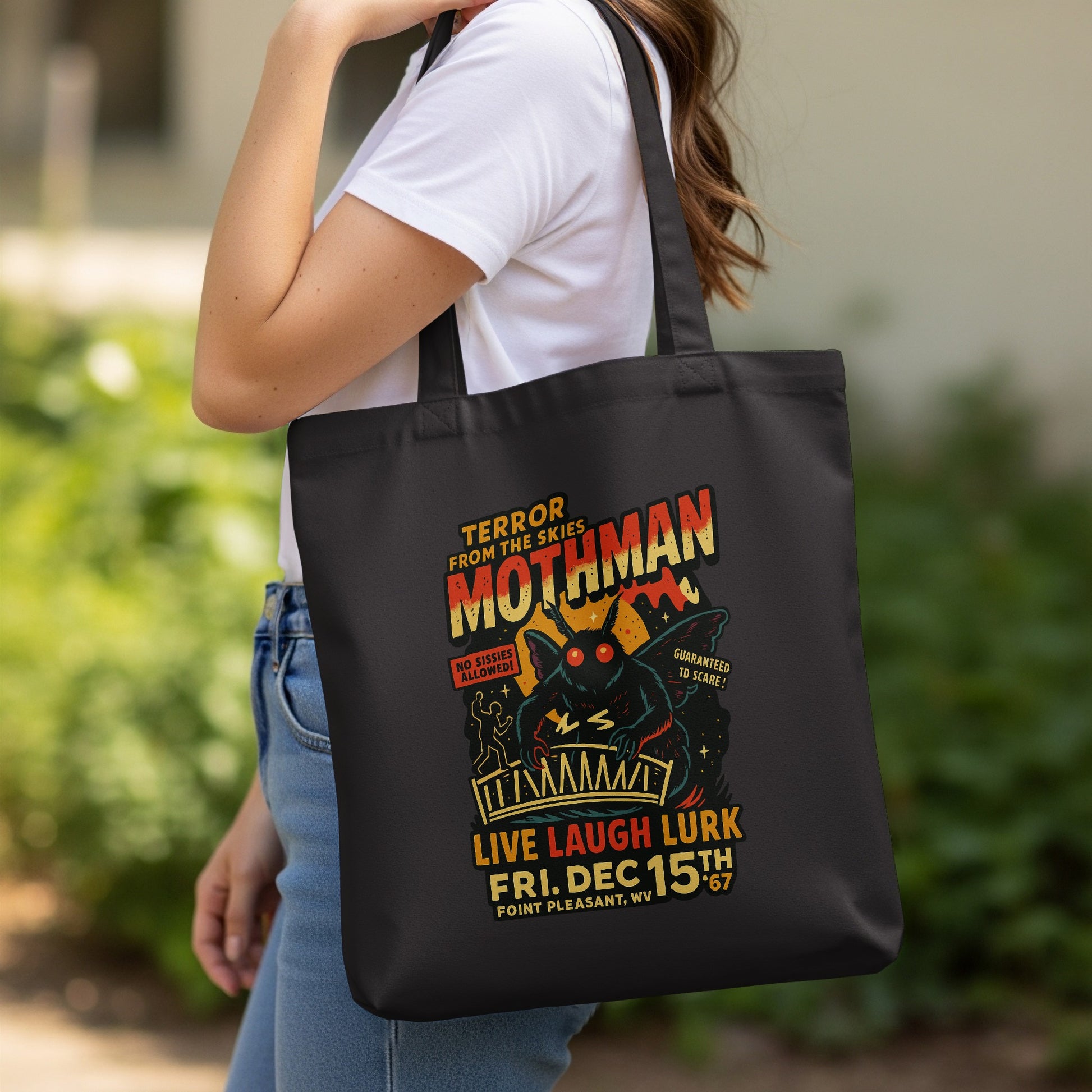 Terror From The Skies Mothman Tote Bag product type