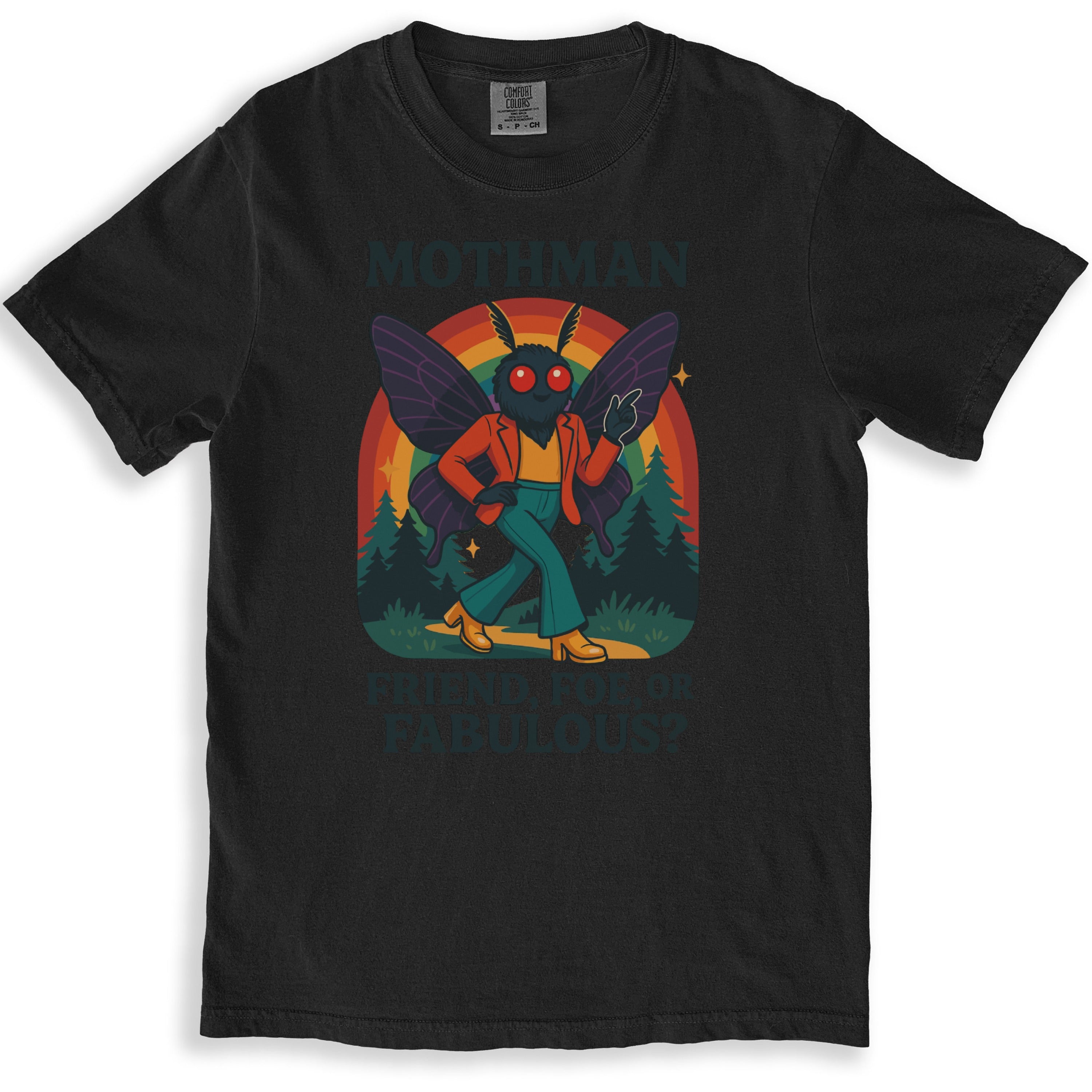 Mothman Friend Foe or Fabulous Graphic T-shirt product