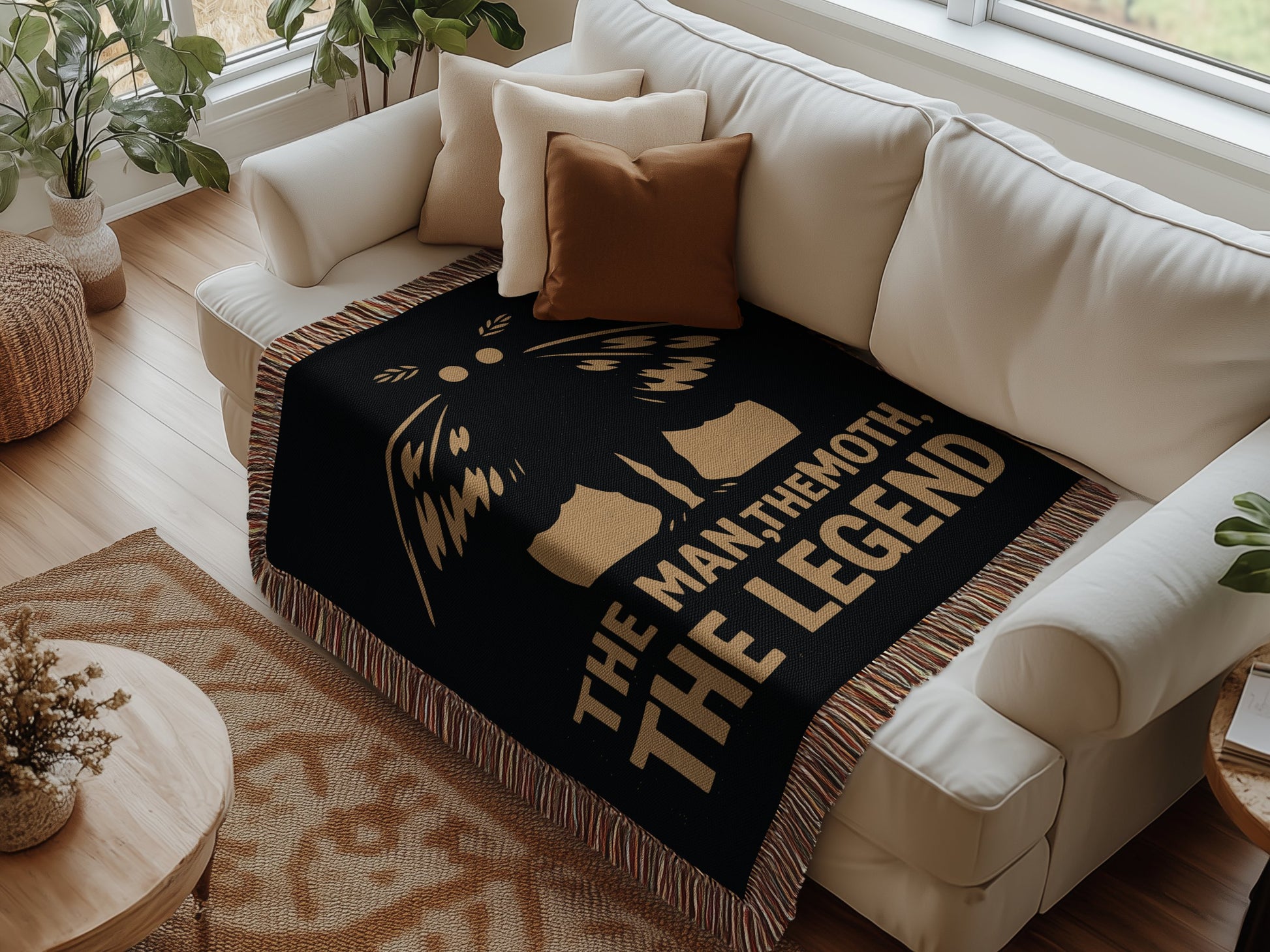 The Man The Moth The Legend cozy throw blanket product