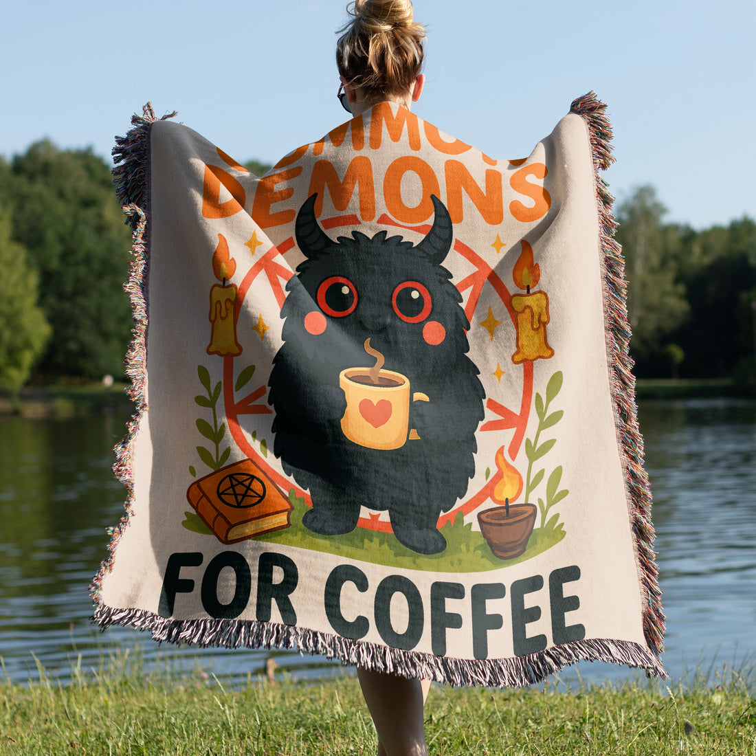 Introverted But Summon Demons For Coffee Blanket product