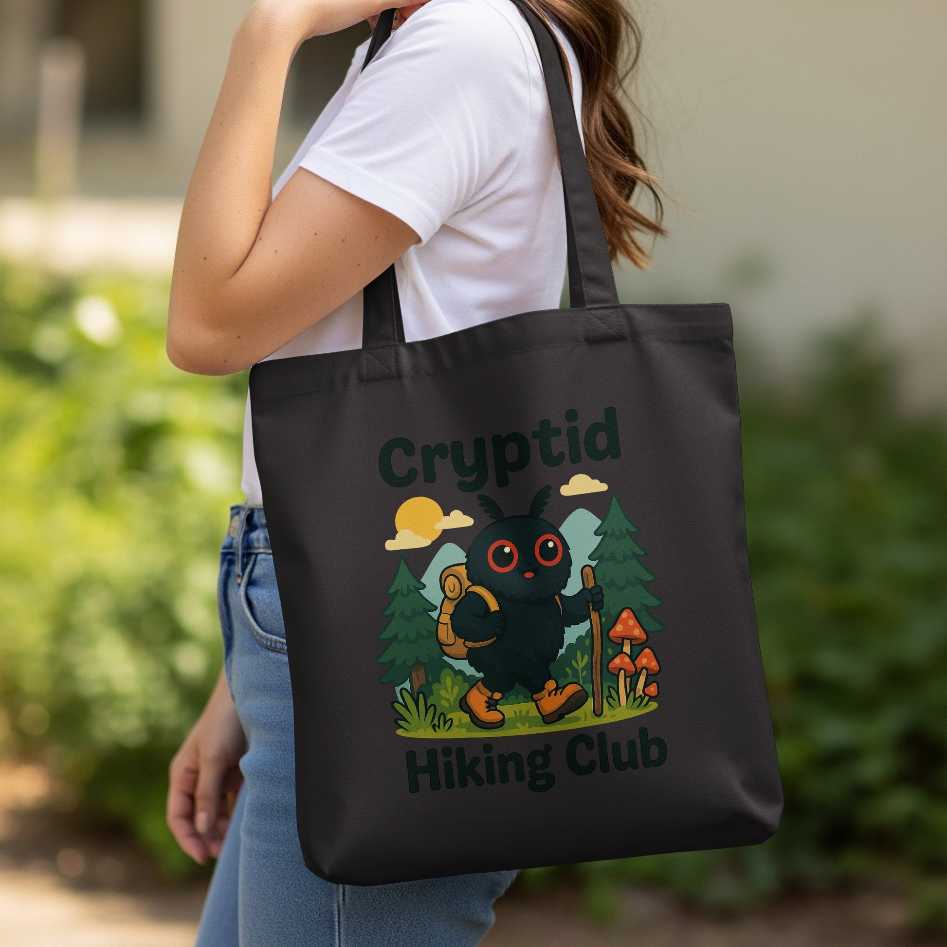 Cryptid Hiking Club Illustrated Tote Bag product