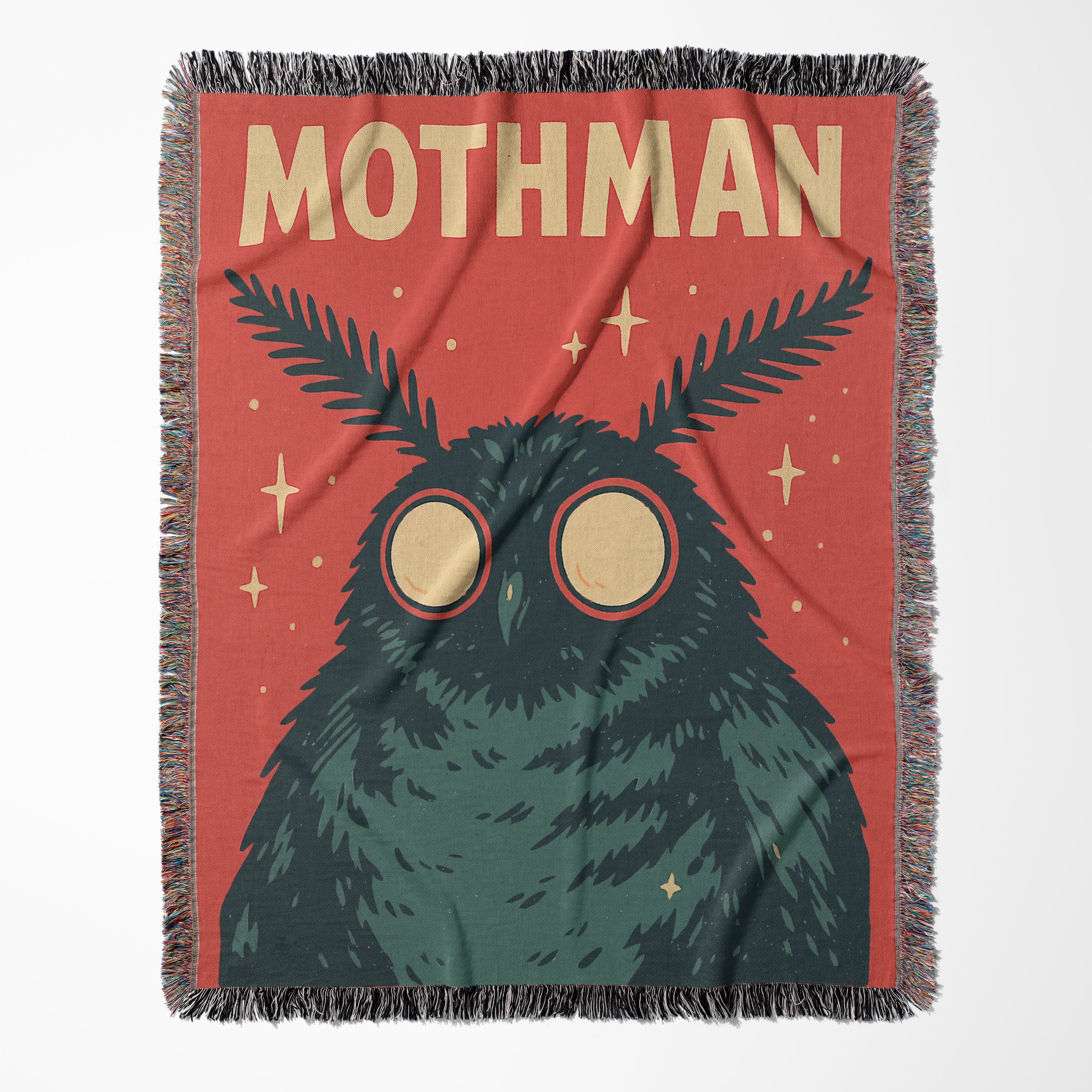 Mothman Themed Throw Blanket Cozy Artful Product
