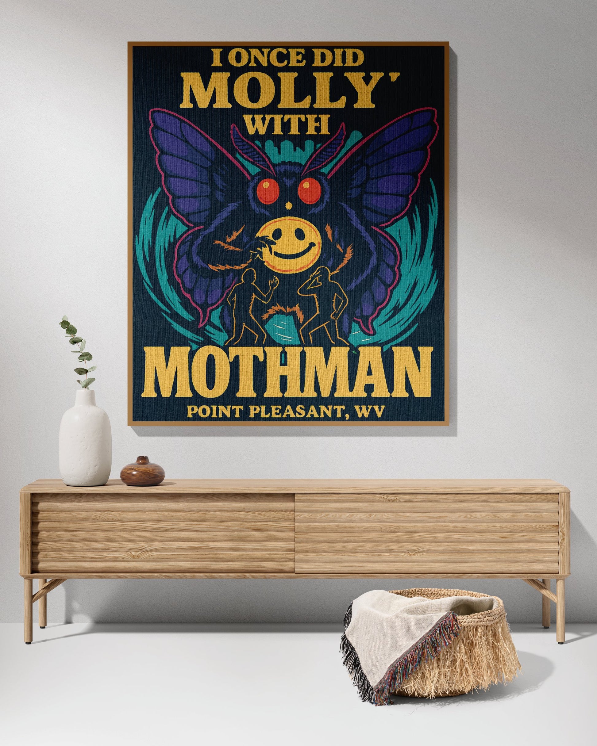 I Once Did Molly With Mothman Wall Art Product