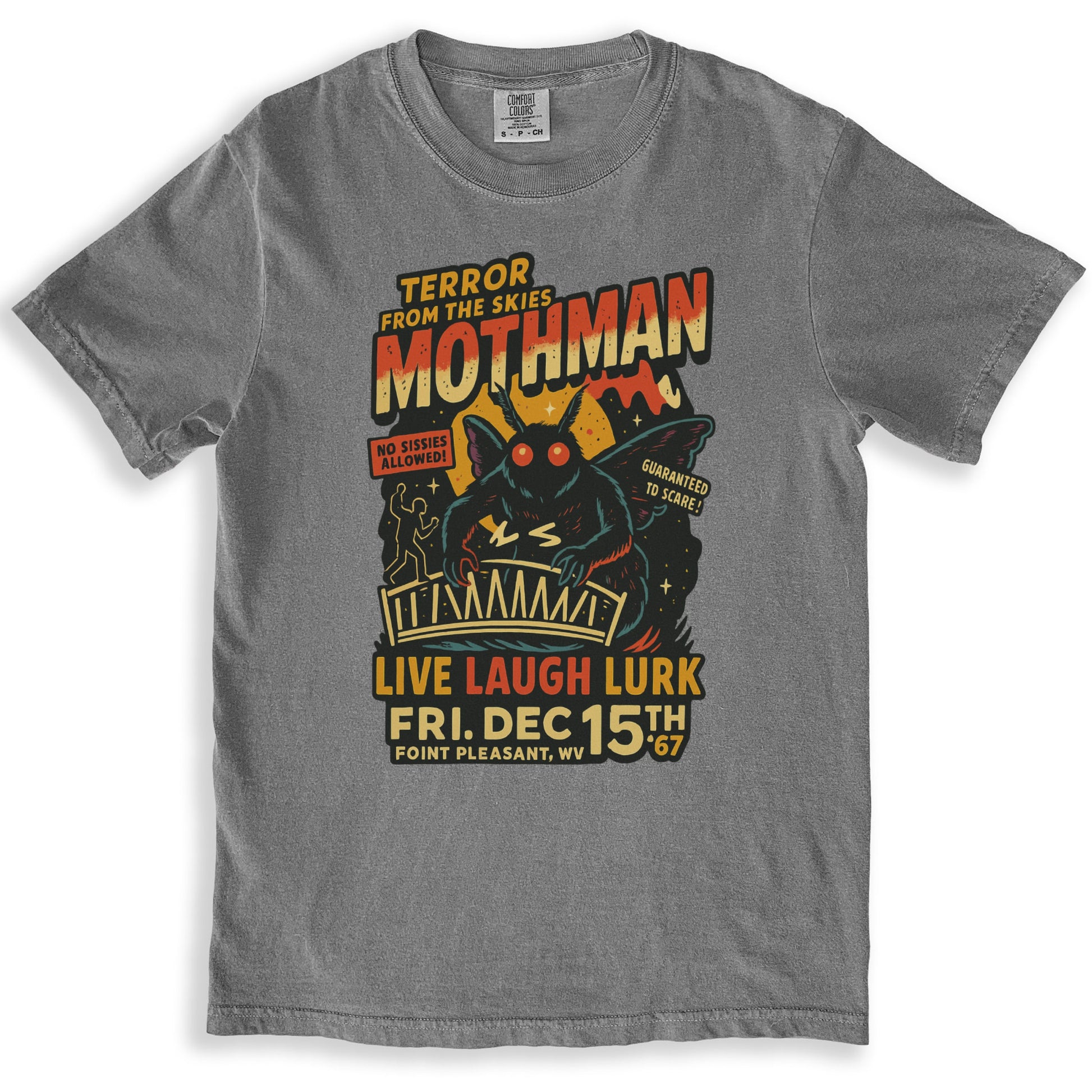 Mothman Live Laugh Lurk Graphic Print T Shirt product type