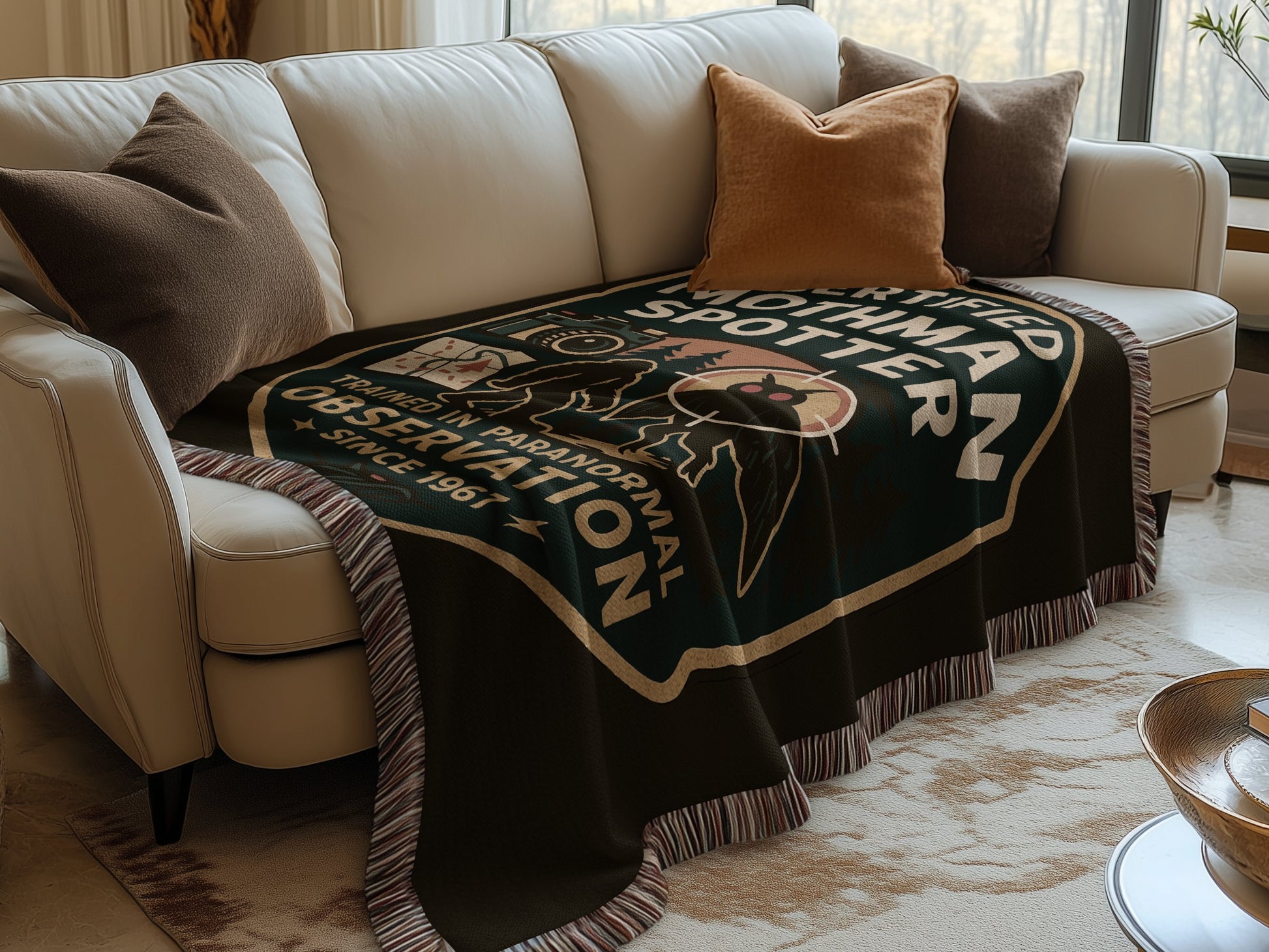 Certified Mothman Spotter throw blanket product type